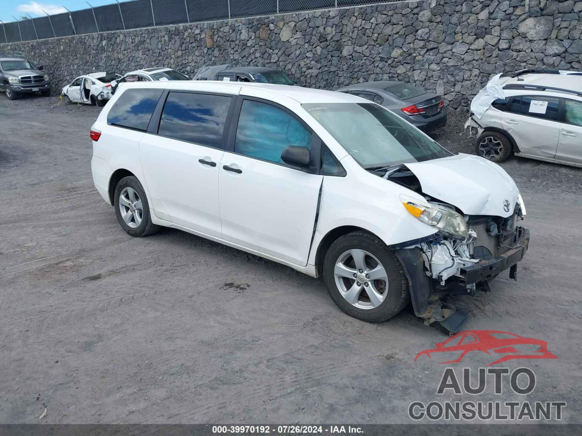 TOYOTA SIENNA 2016 - 5TDZK3DC7GS691137