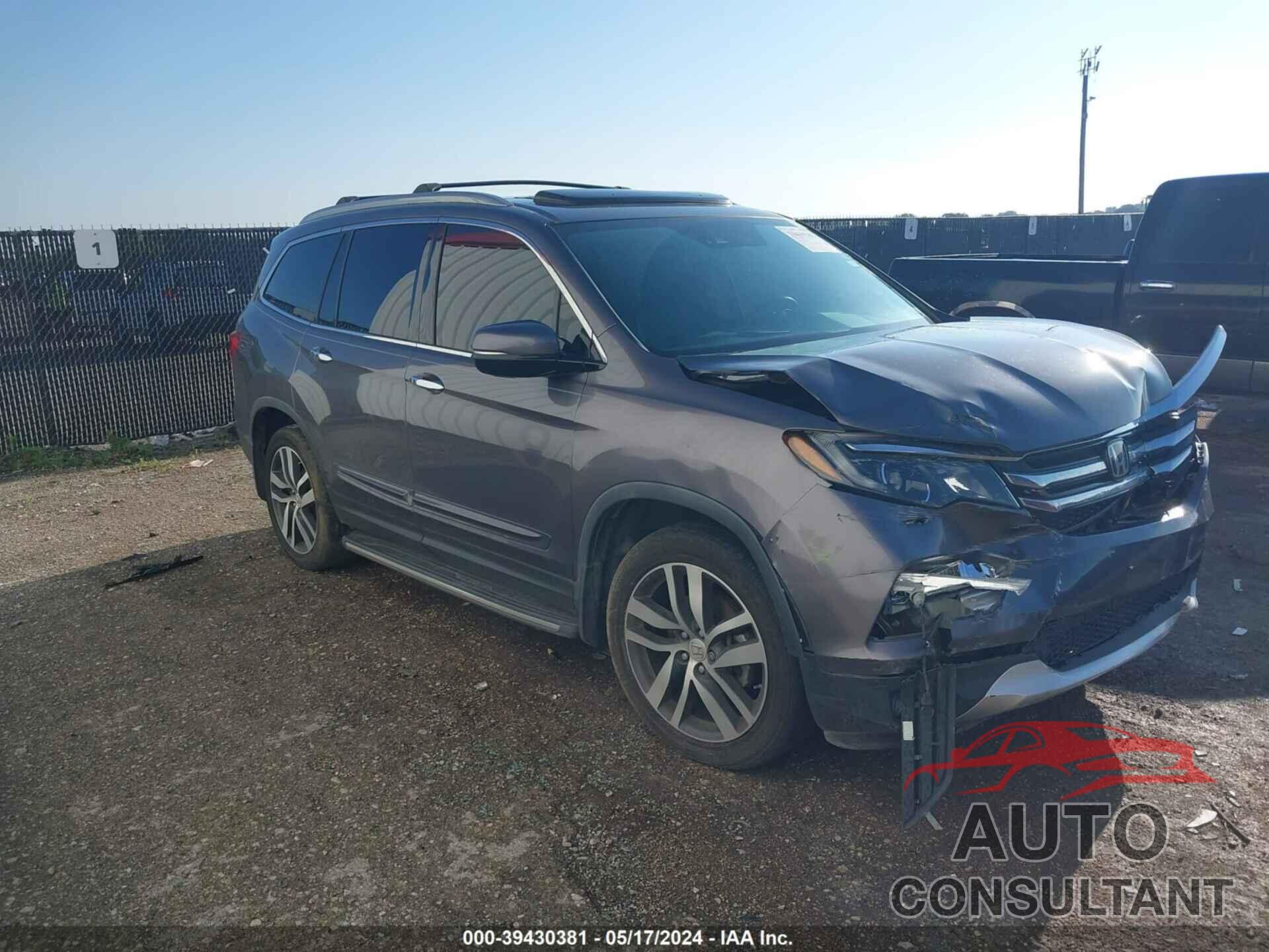 HONDA PILOT 2018 - 5FNYF6H01JB025873