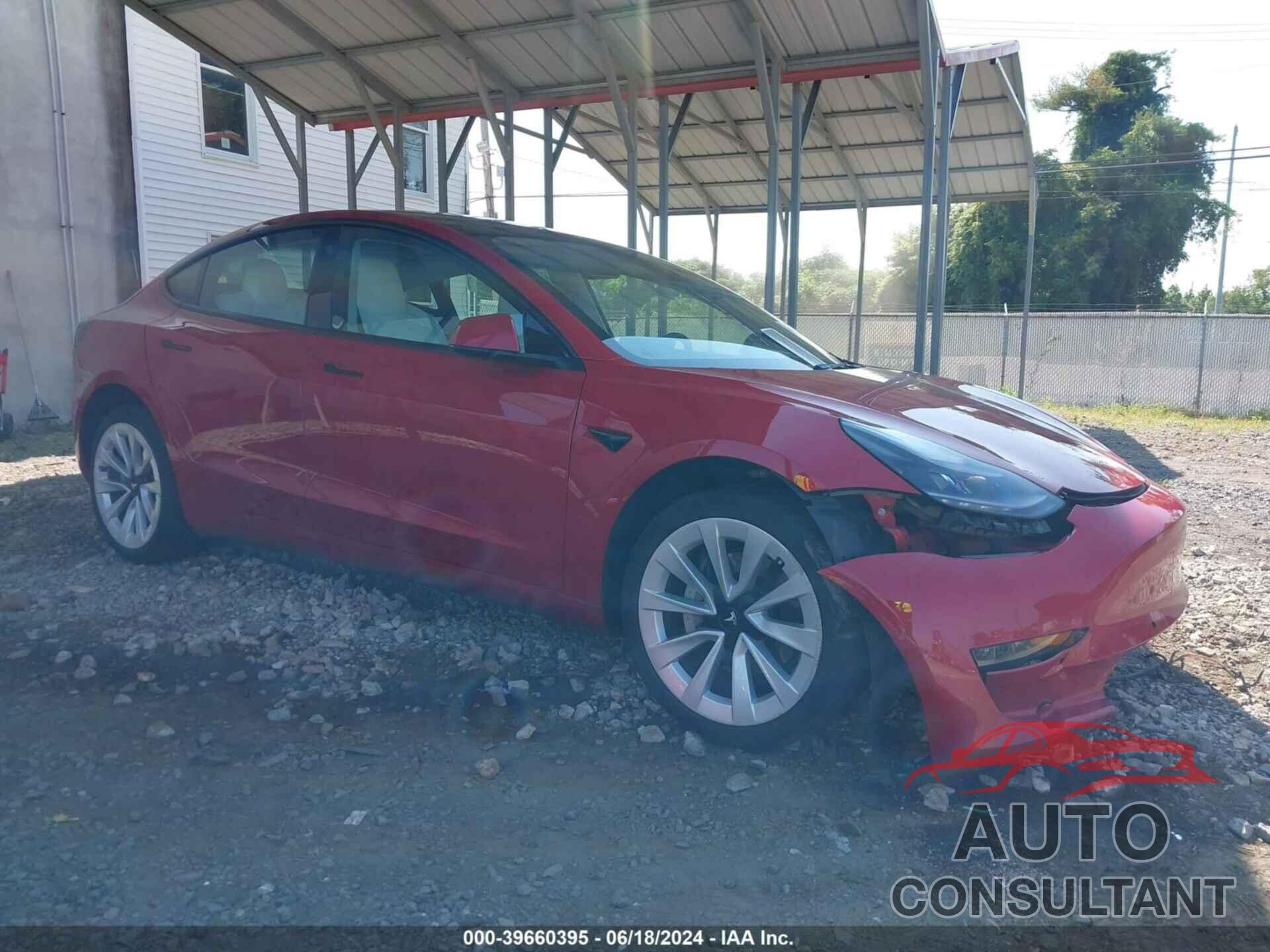 TESLA MODEL 3 2022 - 5YJ3E1EA6NF342454