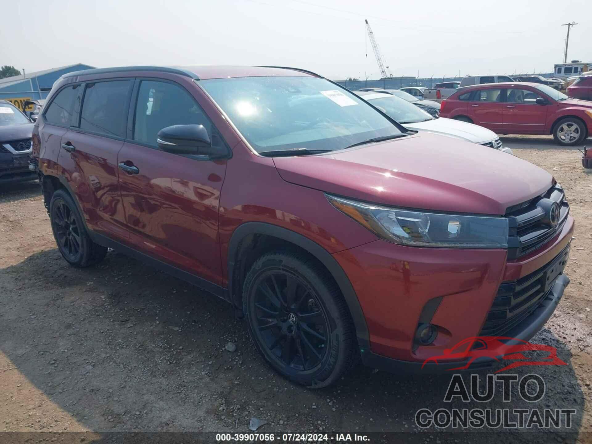 TOYOTA HIGHLANDER 2019 - 5TDJZRFHXKS983748