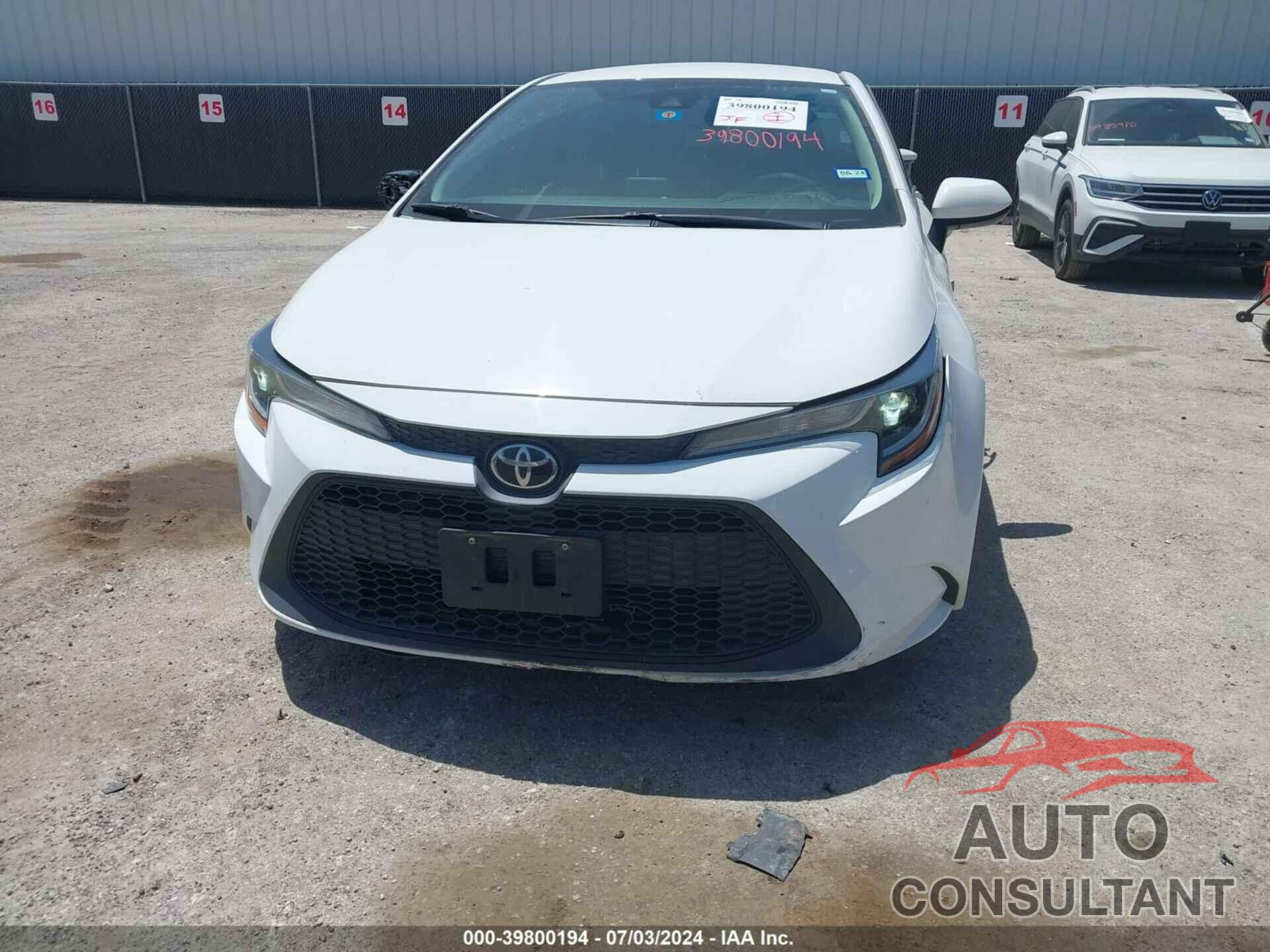 TOYOTA COROLLA 2020 - 5YFEPRAE0LP043618