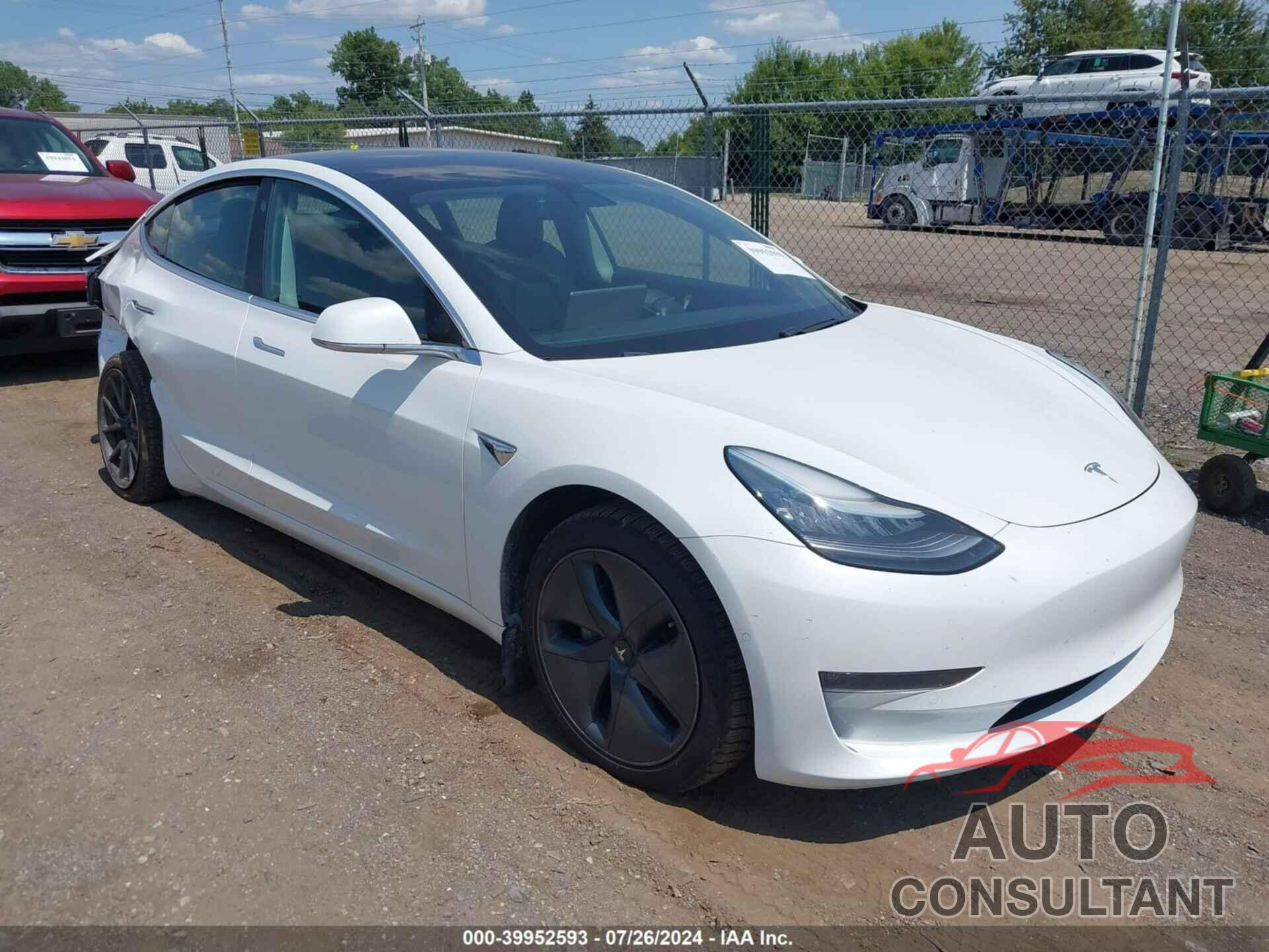 TESLA MODEL 3 2019 - 5YJ3E1EB7KF433348