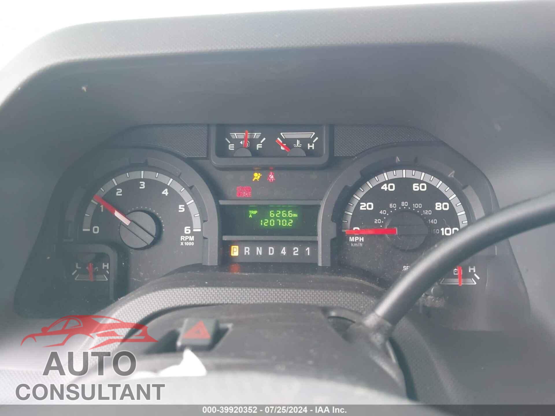 FORD E-450 CUTAWAY 2019 - 1FDXE4FS4KDC04274