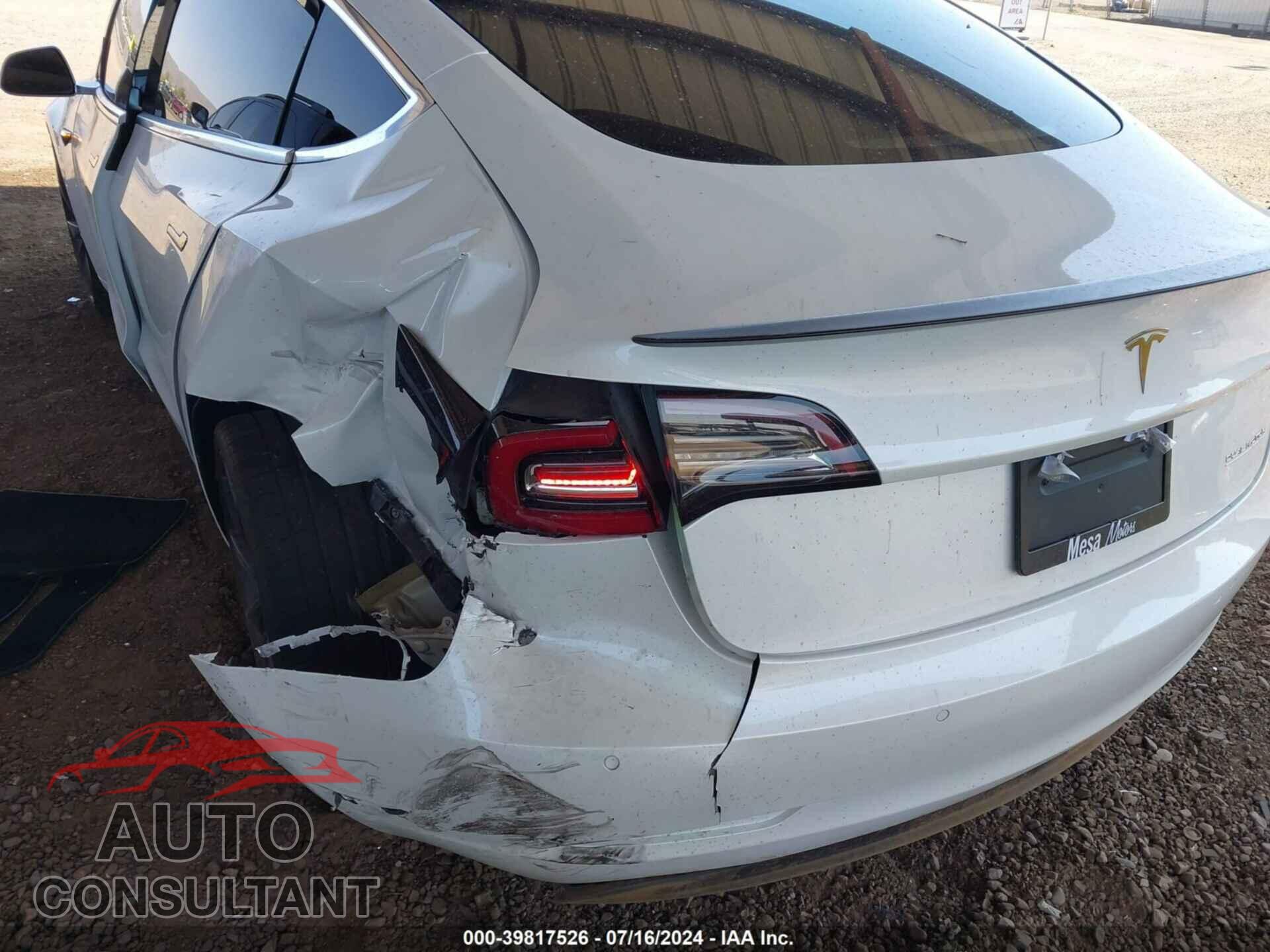 TESLA MODEL 3 2020 - 5YJ3E1EC8LF792007