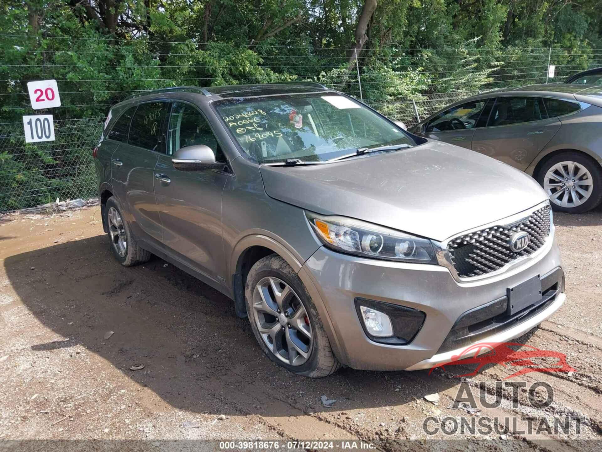 KIA SORENTO 2016 - 5XYPKDA54GG169095