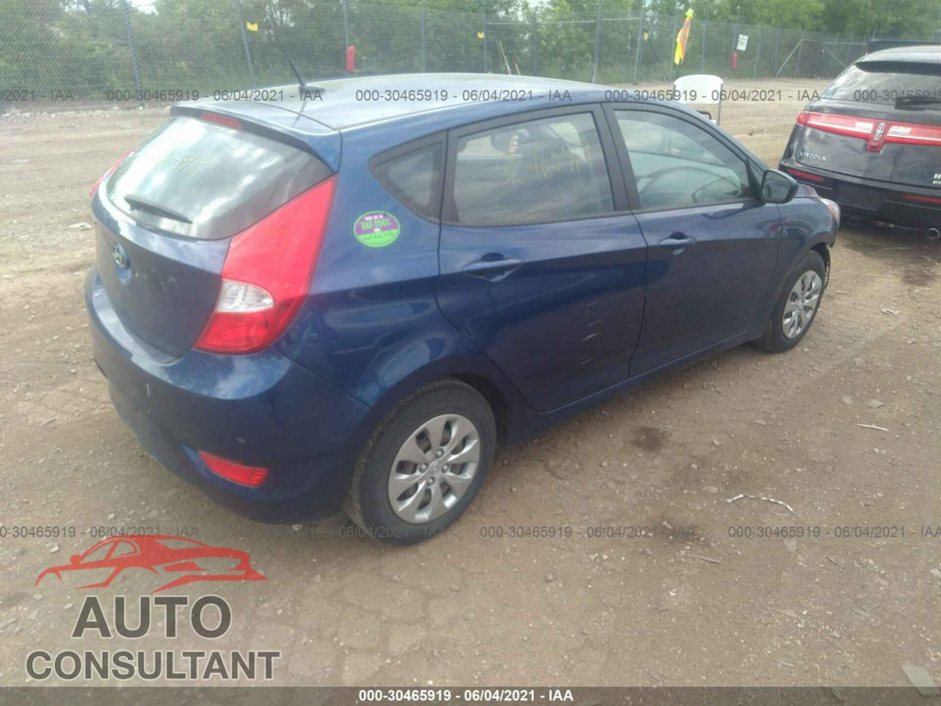 HYUNDAI ACCENT 2016 - KMHCT5AE8GU247258