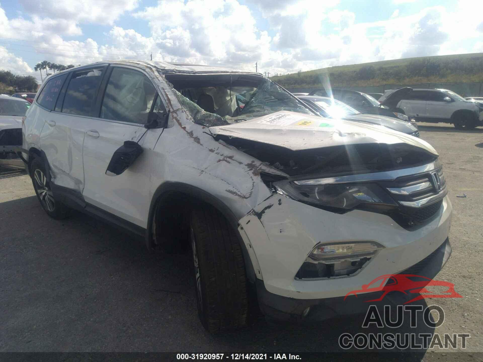 HONDA PILOT 2016 - 5FNYF5H50GB002227