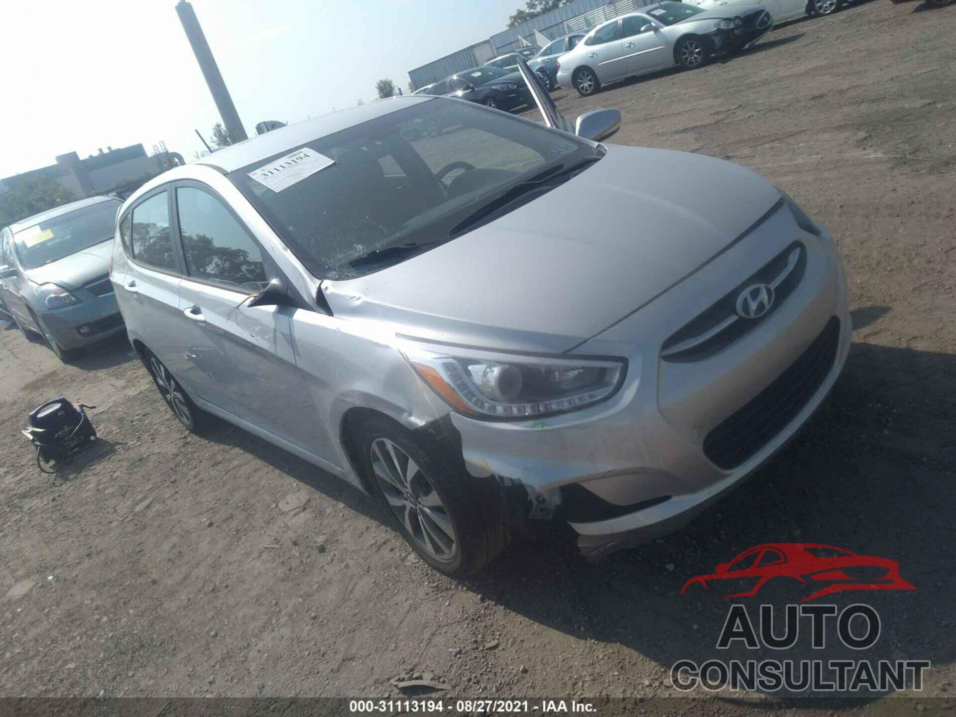 HYUNDAI ACCENT 2017 - KMHCU5AE9HU333483
