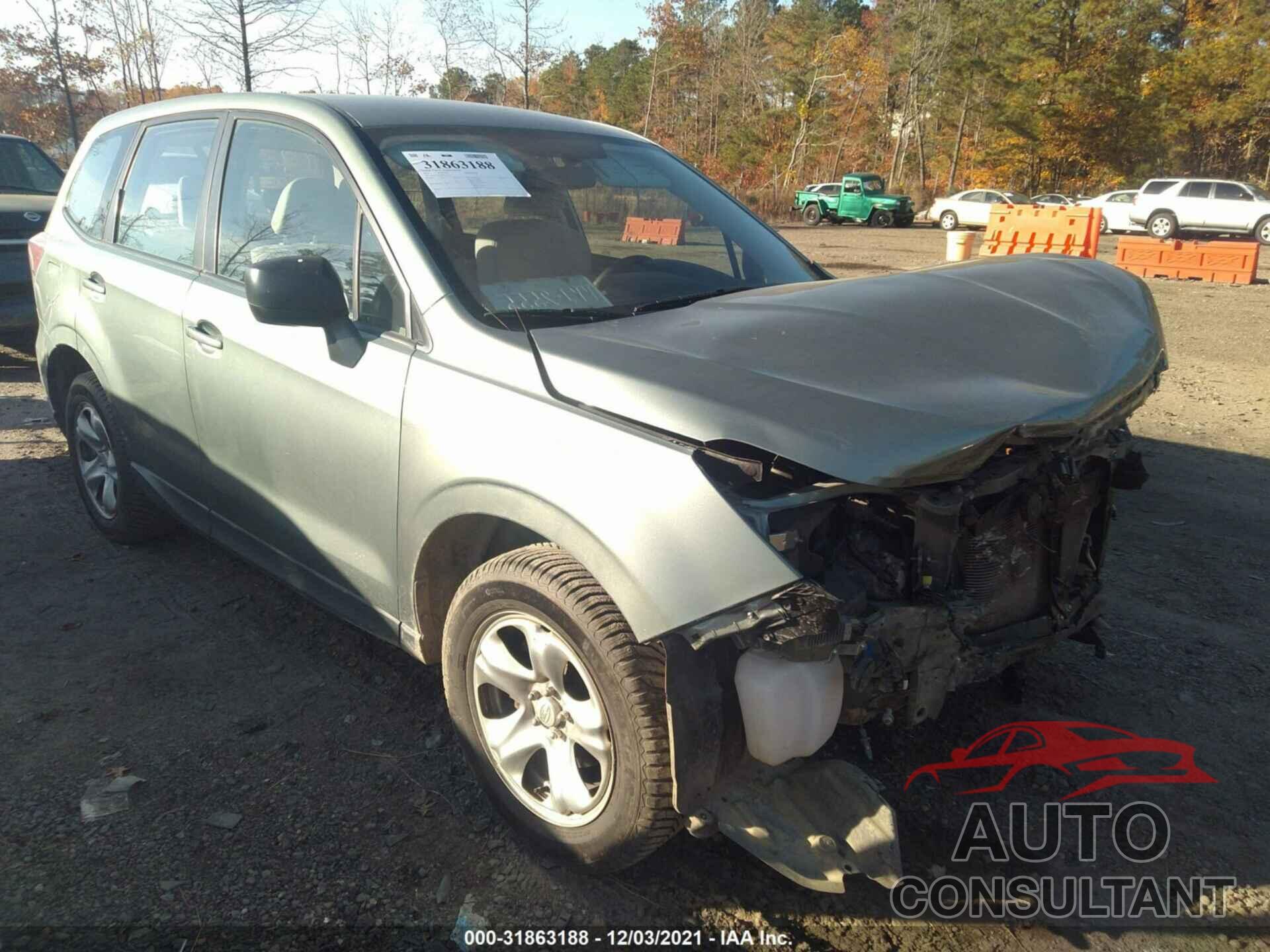 SUBARU FORESTER 2017 - JF2SJAAC9HH523603