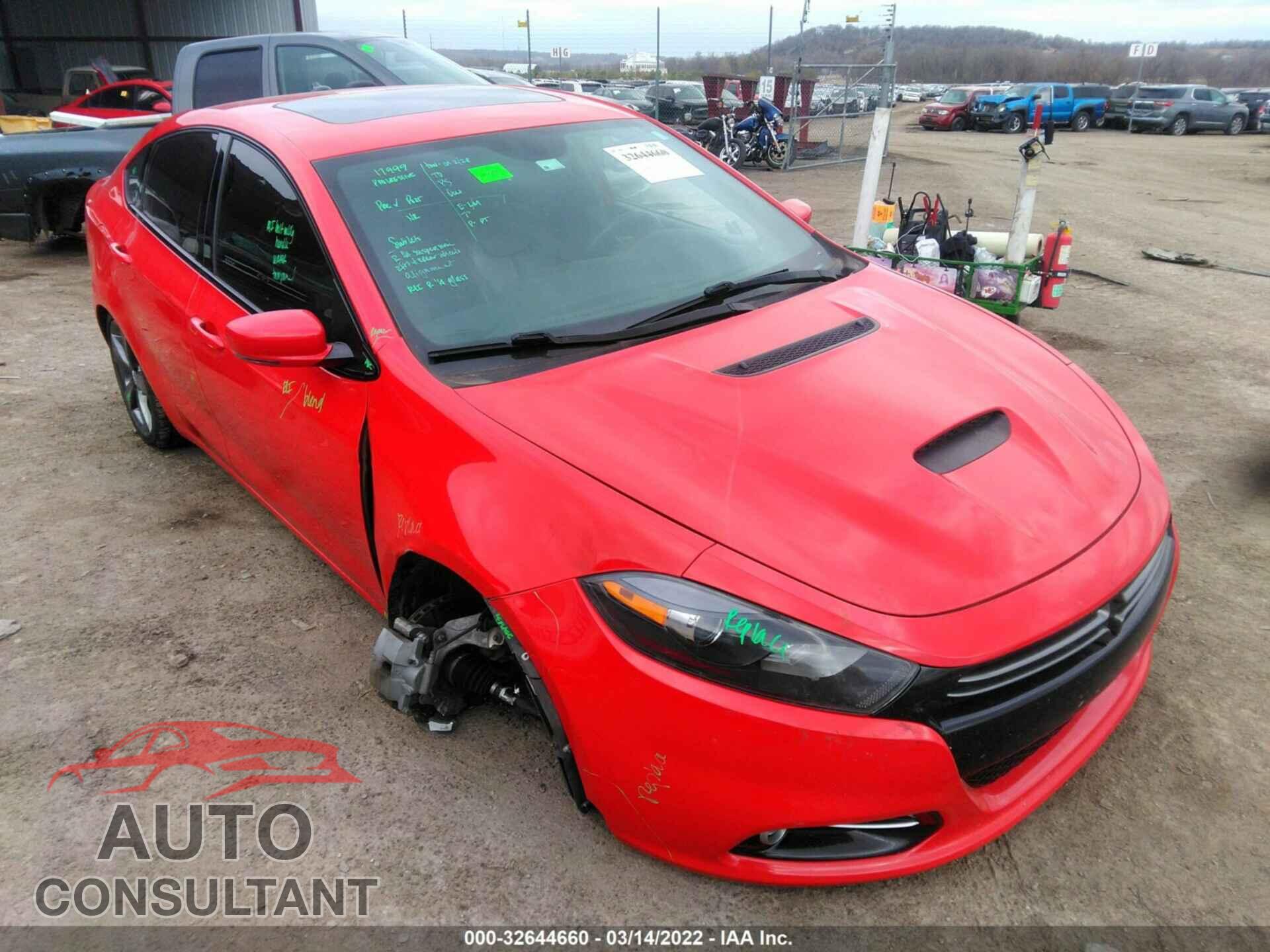 DODGE DART 2016 - 1C3CDFEB7GD701110
