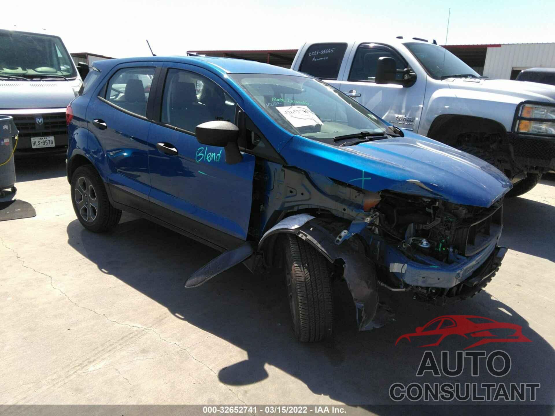 FORD ECOSPORT 2021 - MAJ3S2FEXMC418999