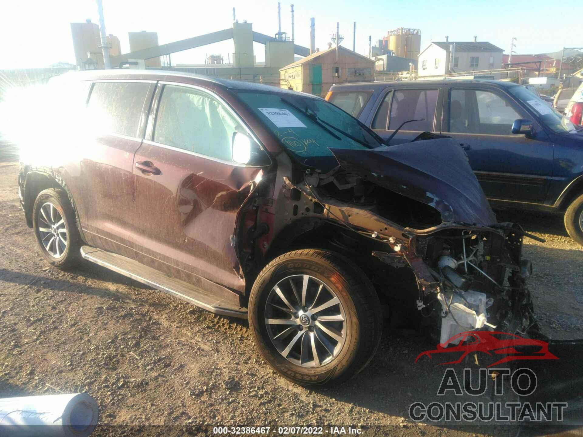 TOYOTA HIGHLANDER 2017 - 5TDJZRFH7HS446487