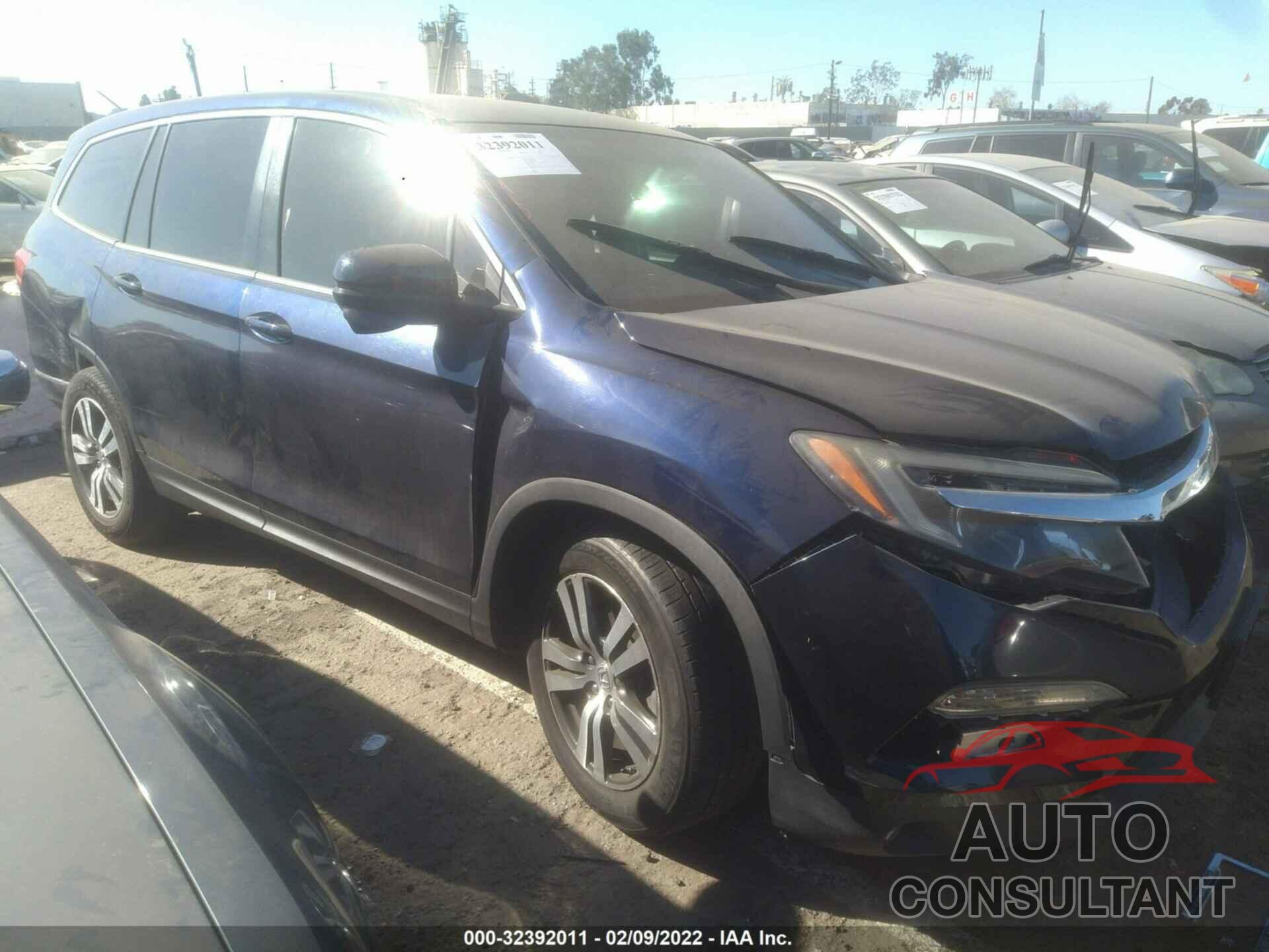 HONDA PILOT 2016 - 5FNYF5H39GB022006