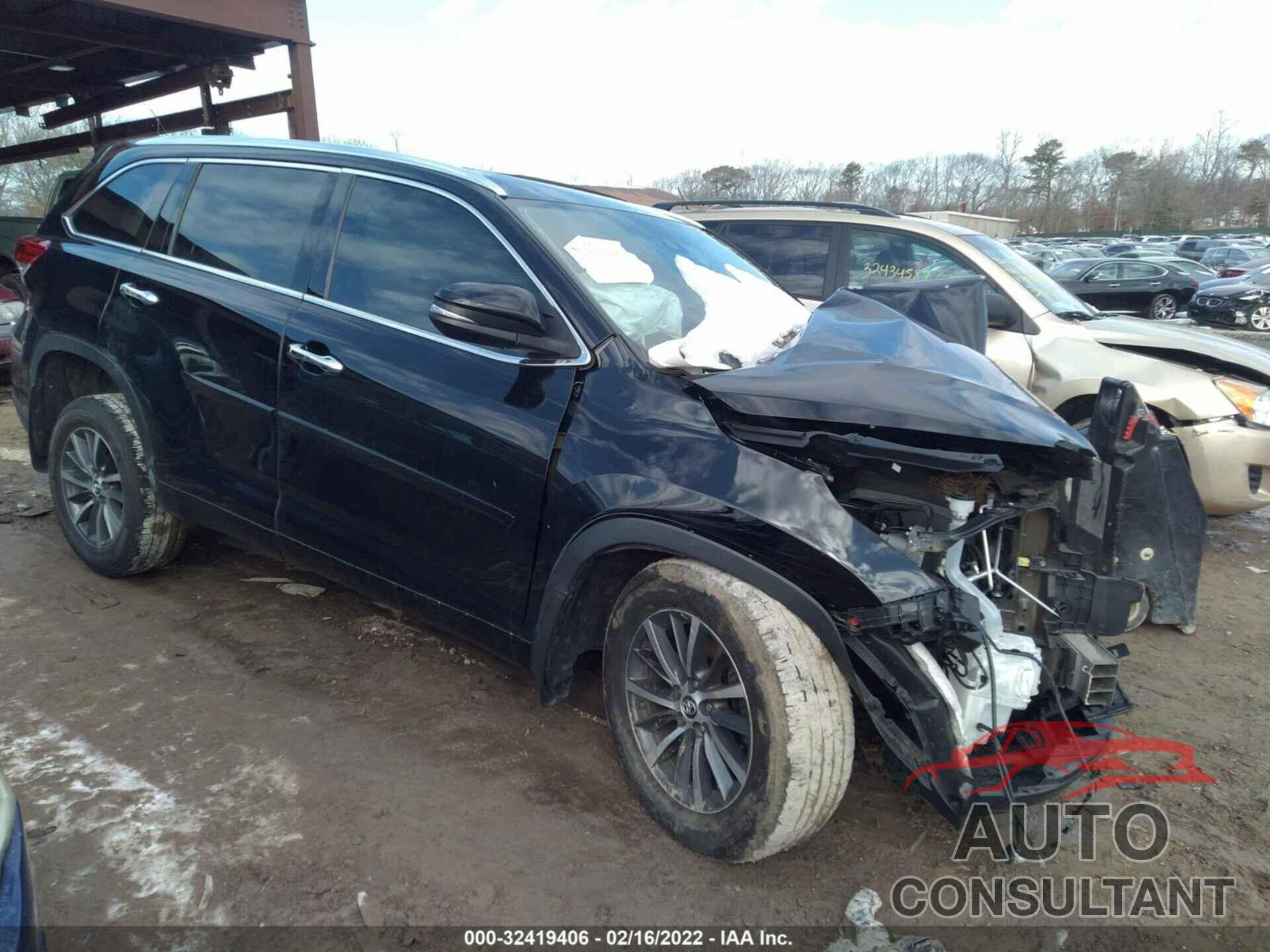 TOYOTA HIGHLANDER 2017 - 5TDJZRFH3HS405452