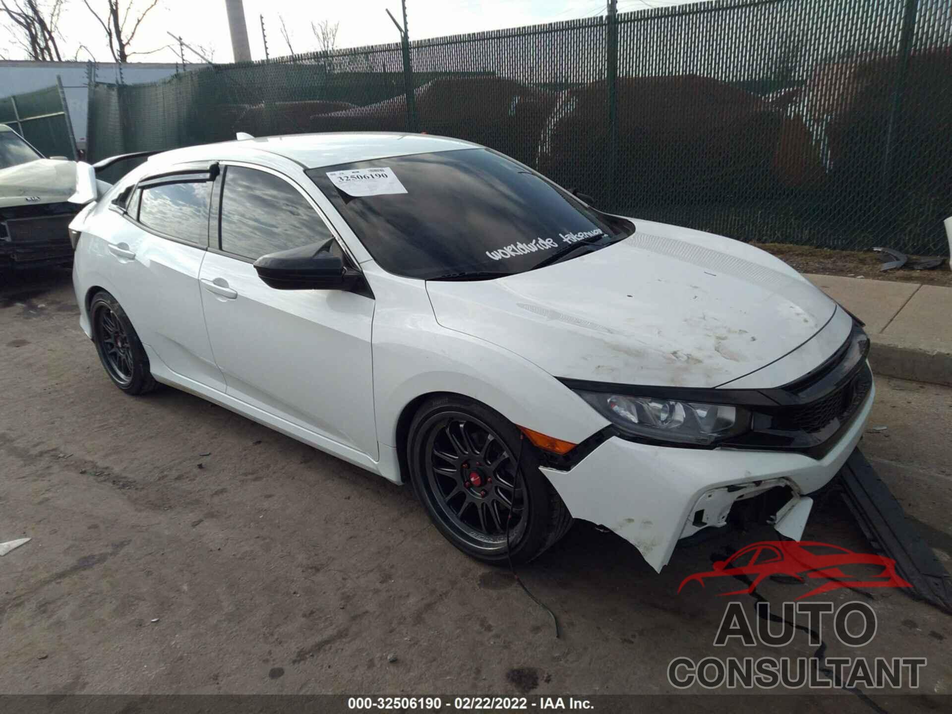HONDA CIVIC HATCHBACK 2017 - SHHFK7H22HU420759