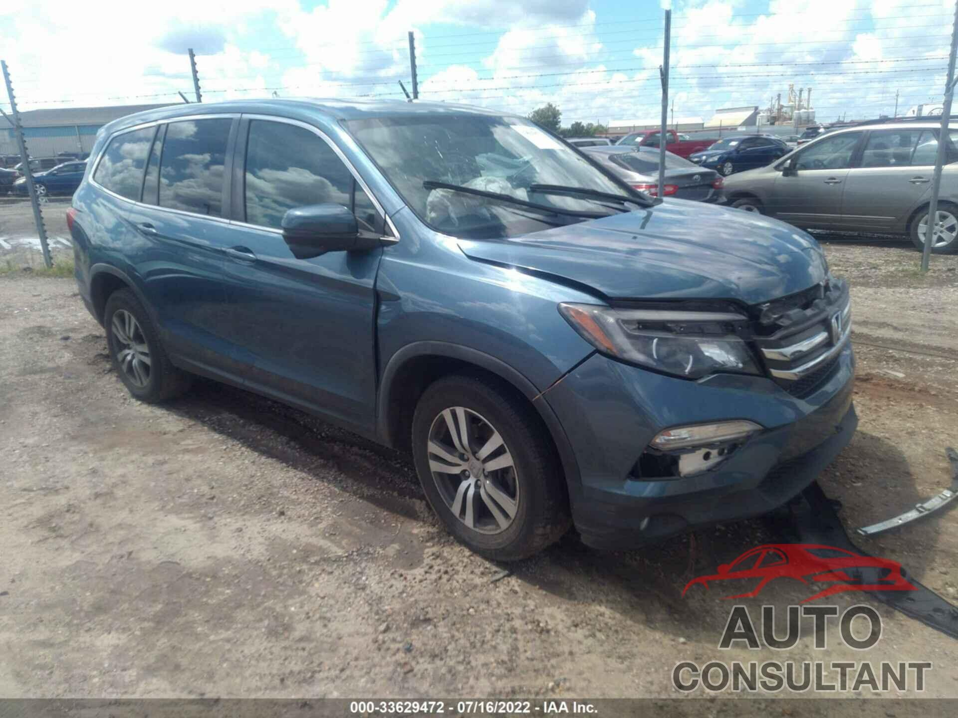 HONDA PILOT 2017 - 5FNYF5H55HB000958