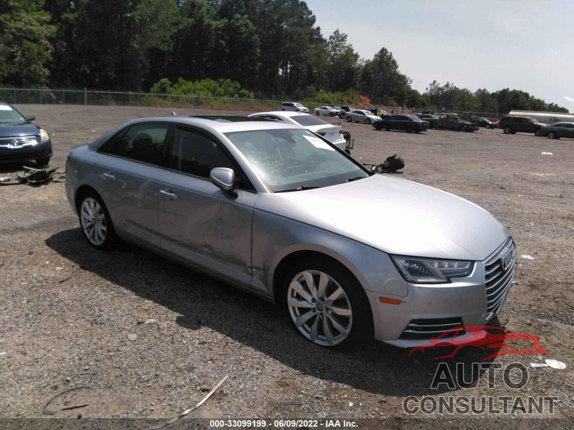 AUDI A4 2017 - WAUANAF40HN003580