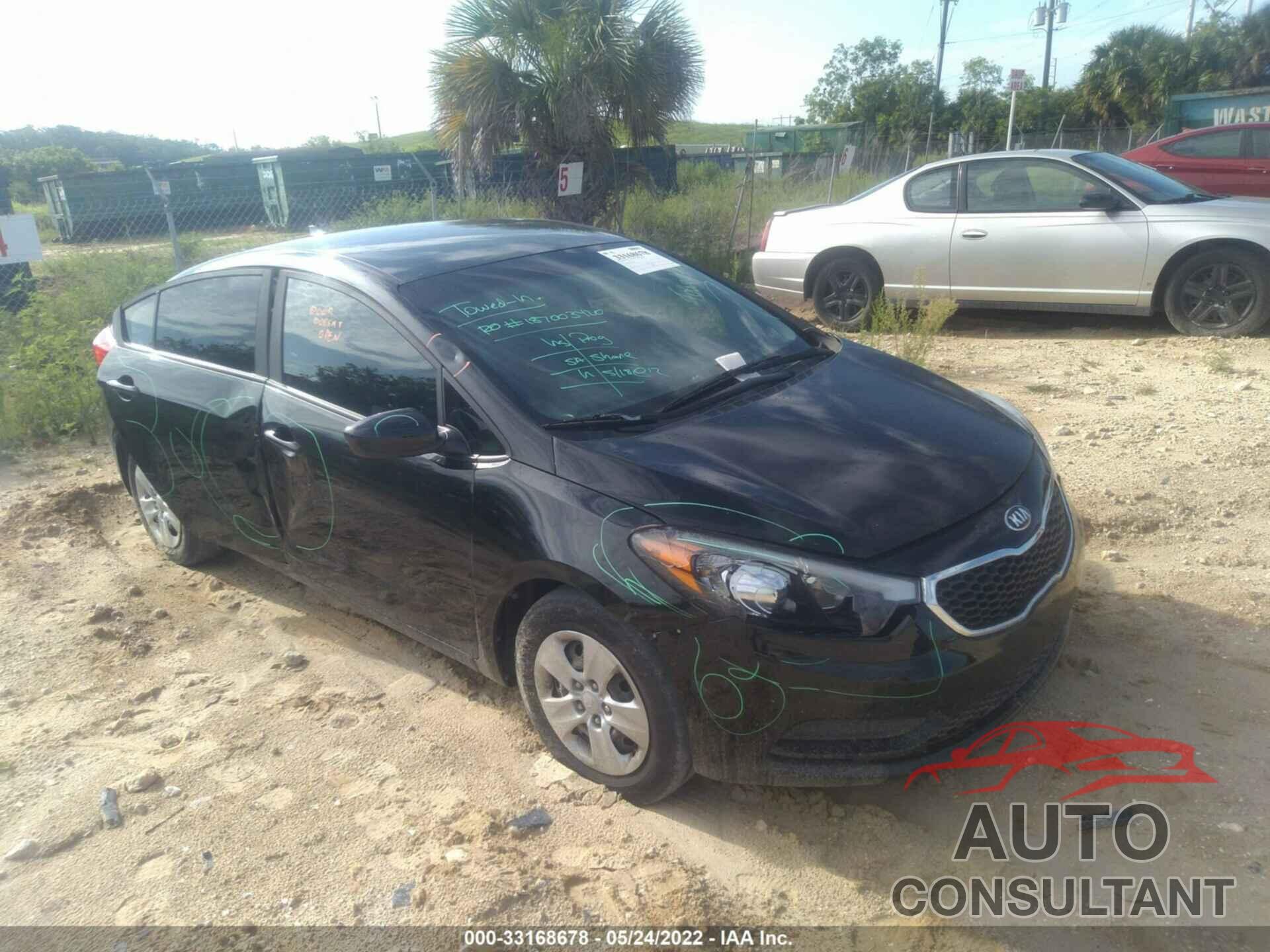 KIA FORTE 2016 - KNAFK4A60G5572243