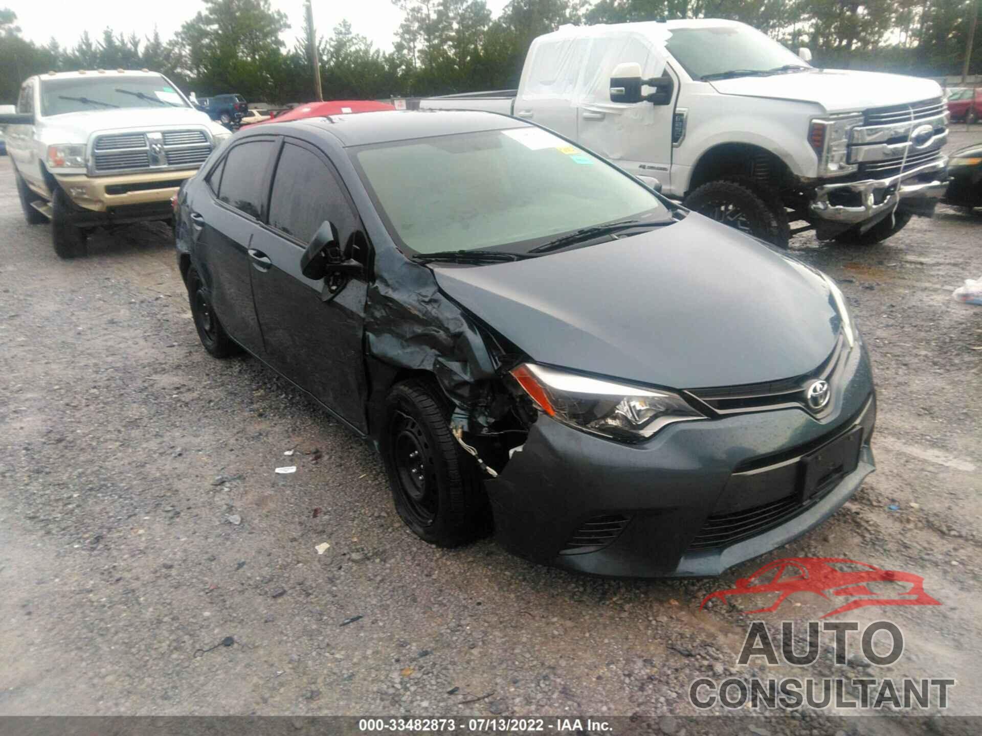 TOYOTA COROLLA 2016 - 2T1BURHE2GC503725