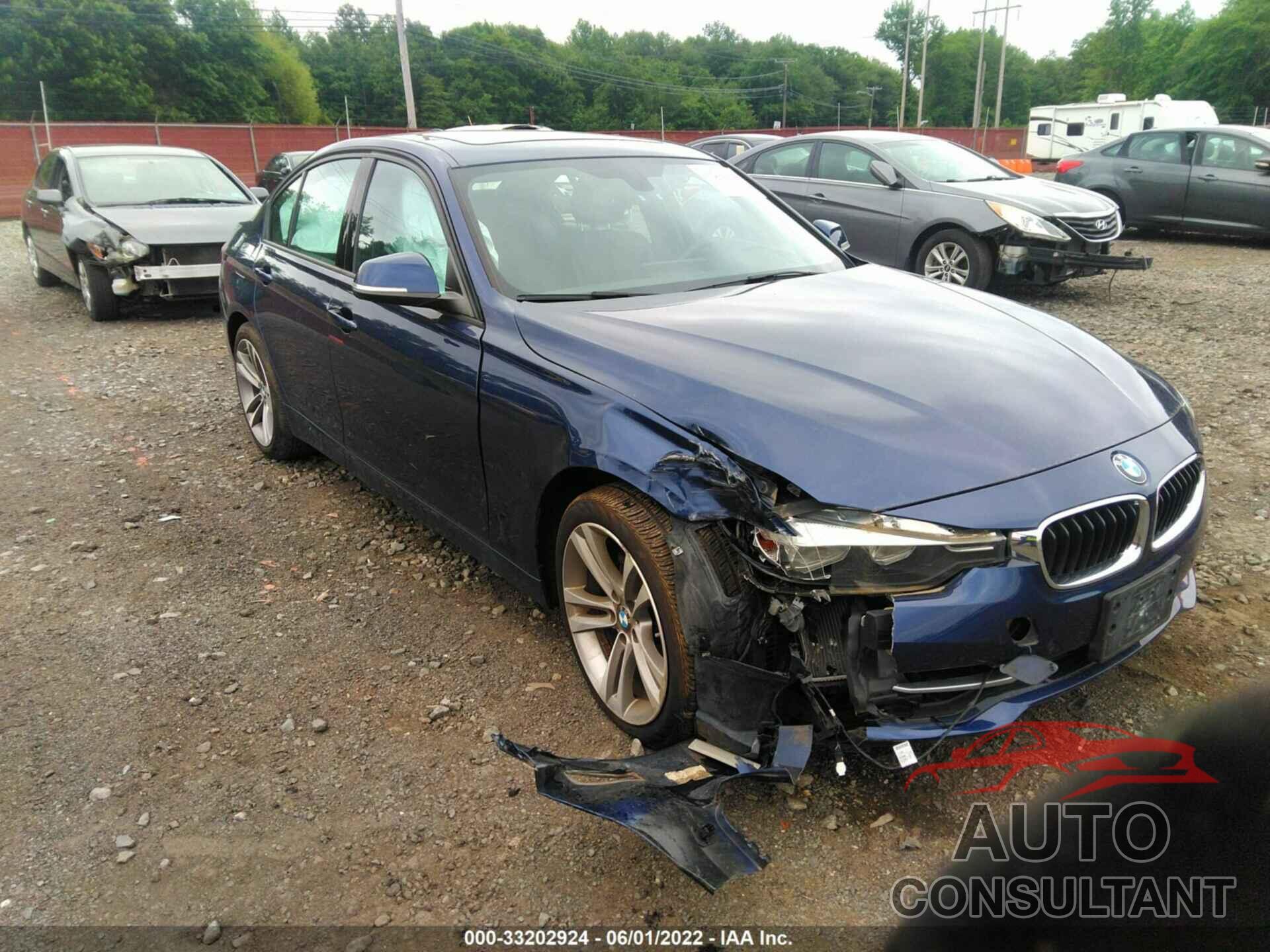 BMW 3 SERIES 2016 - WBA8E3G57GNU38533