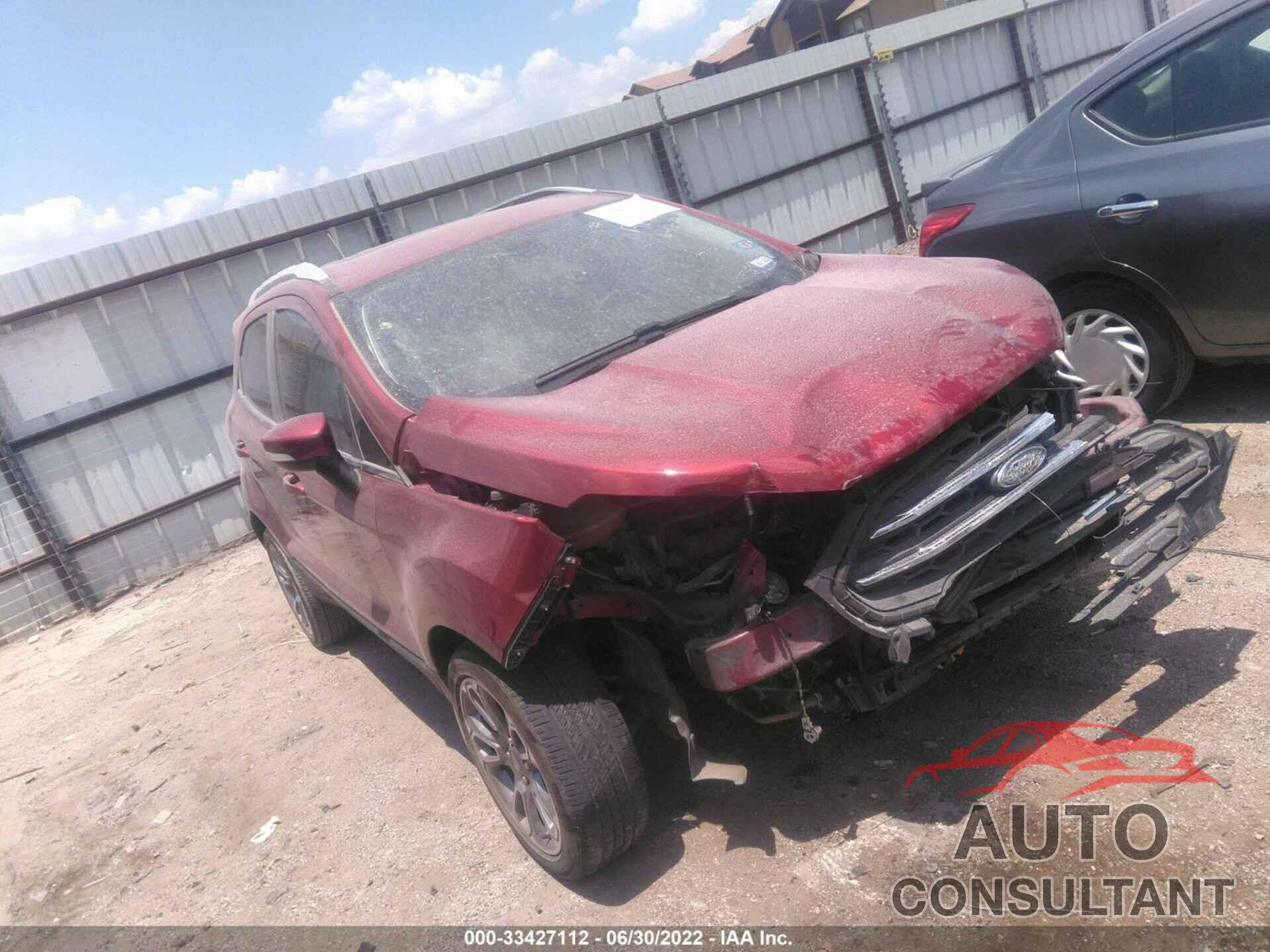 FORD ECOSPORT 2019 - MAJ3S2KE8KC278017