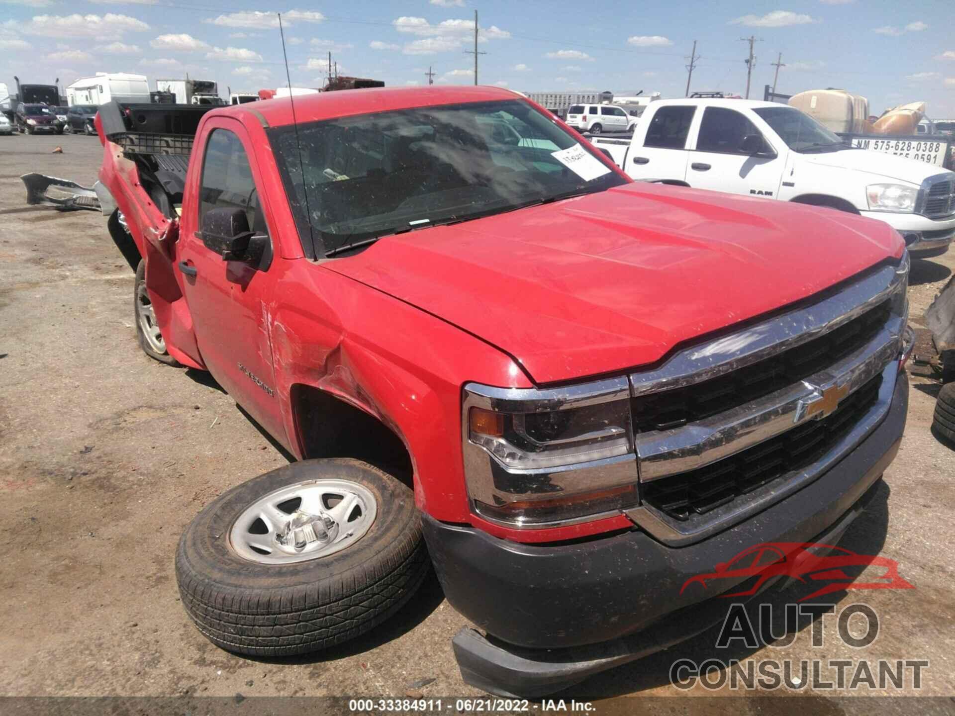 CHEVROLET SILVERADO 1500 2017 - 1GCNCNEH6HZ192265