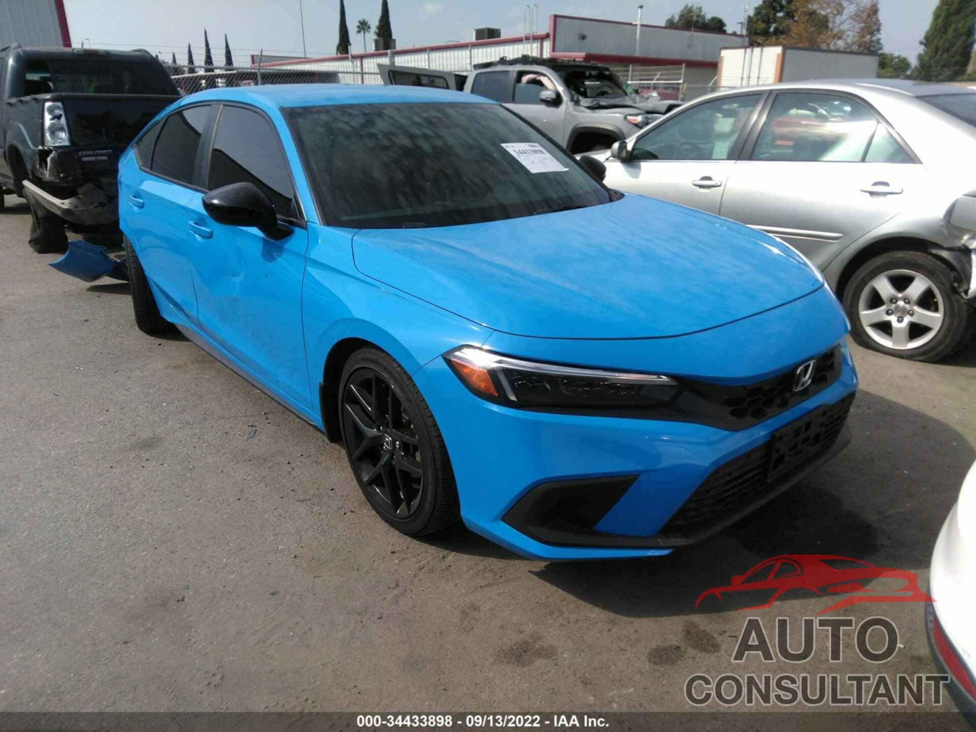 HONDA CIVIC HATCHBACK 2022 - 19XFL2H81NE005486