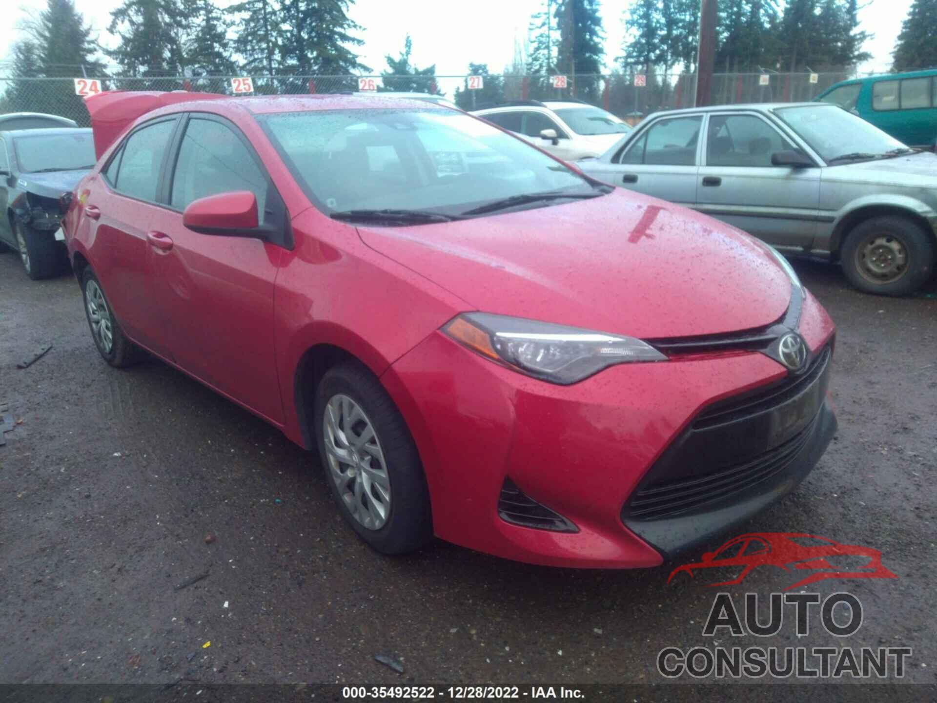 TOYOTA COROLLA 2017 - 2T1BURHEXHC891370