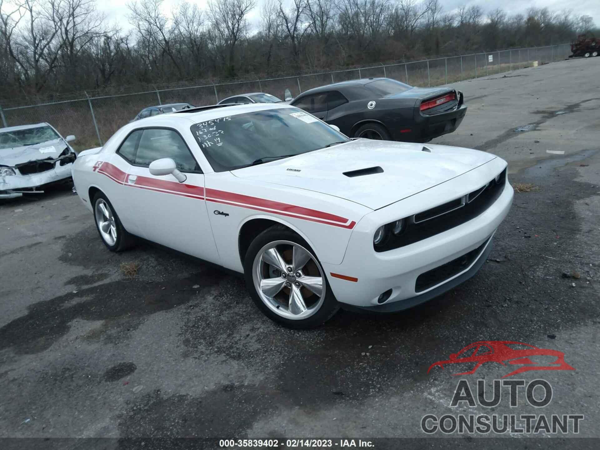 DODGE CHALLENGER 2016 - 2C3CDZBT6GH345475