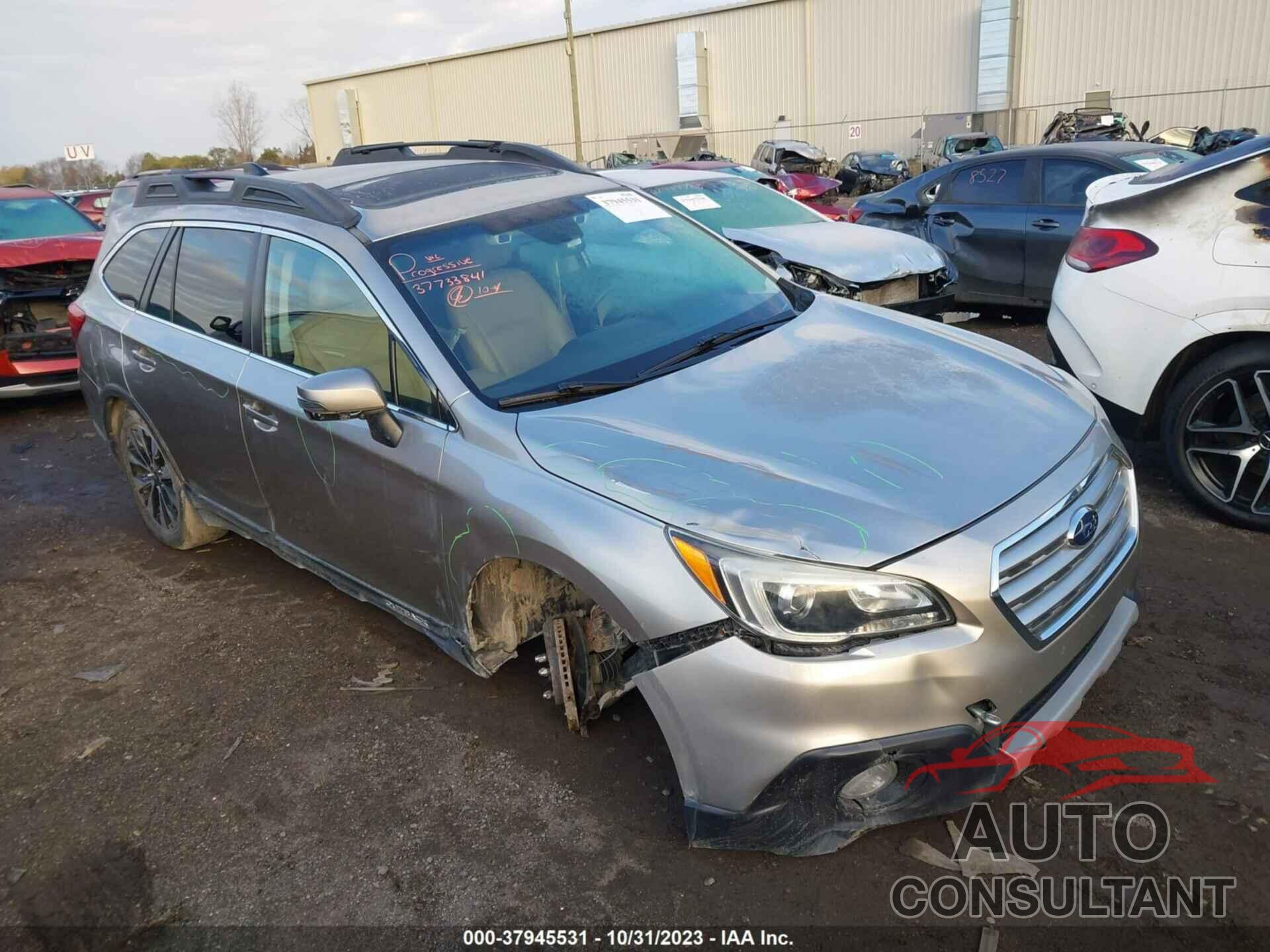 SUBARU OUTBACK 2016 - 4S4BSBNC0G3308923