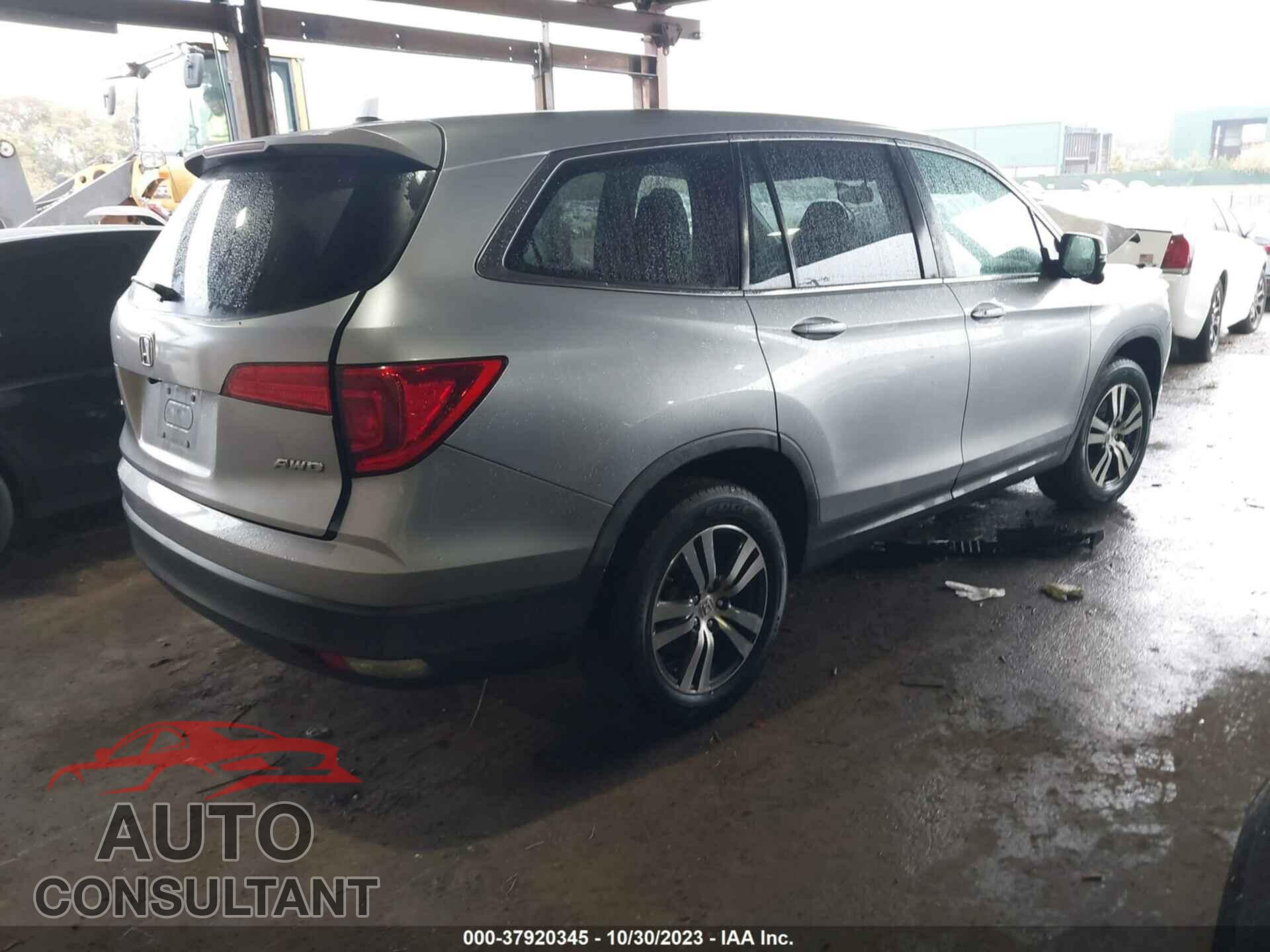 HONDA PILOT 2017 - 5FNYF6H57HB068295
