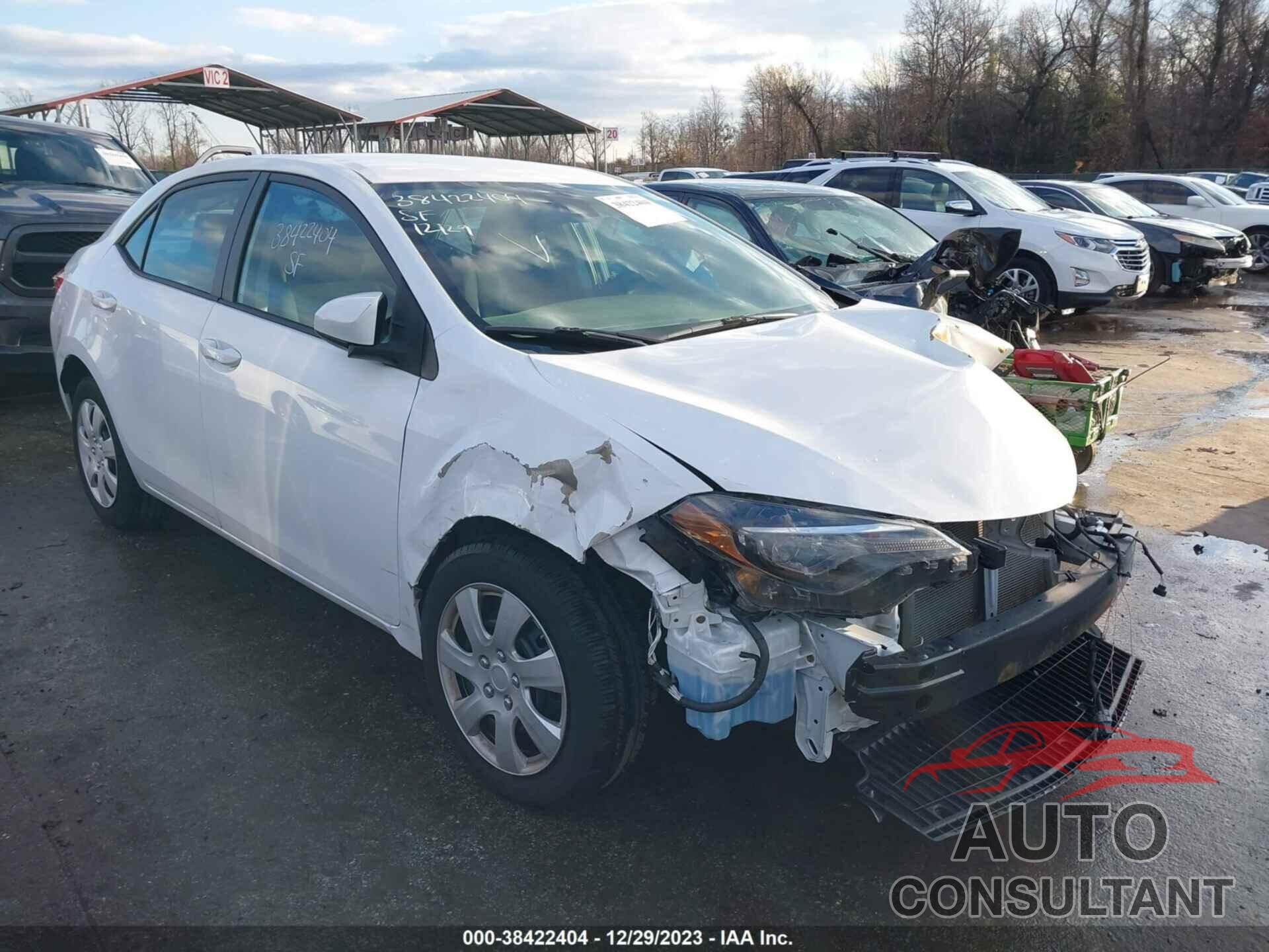 TOYOTA COROLLA 2019 - 2T1BURHE6KC140581