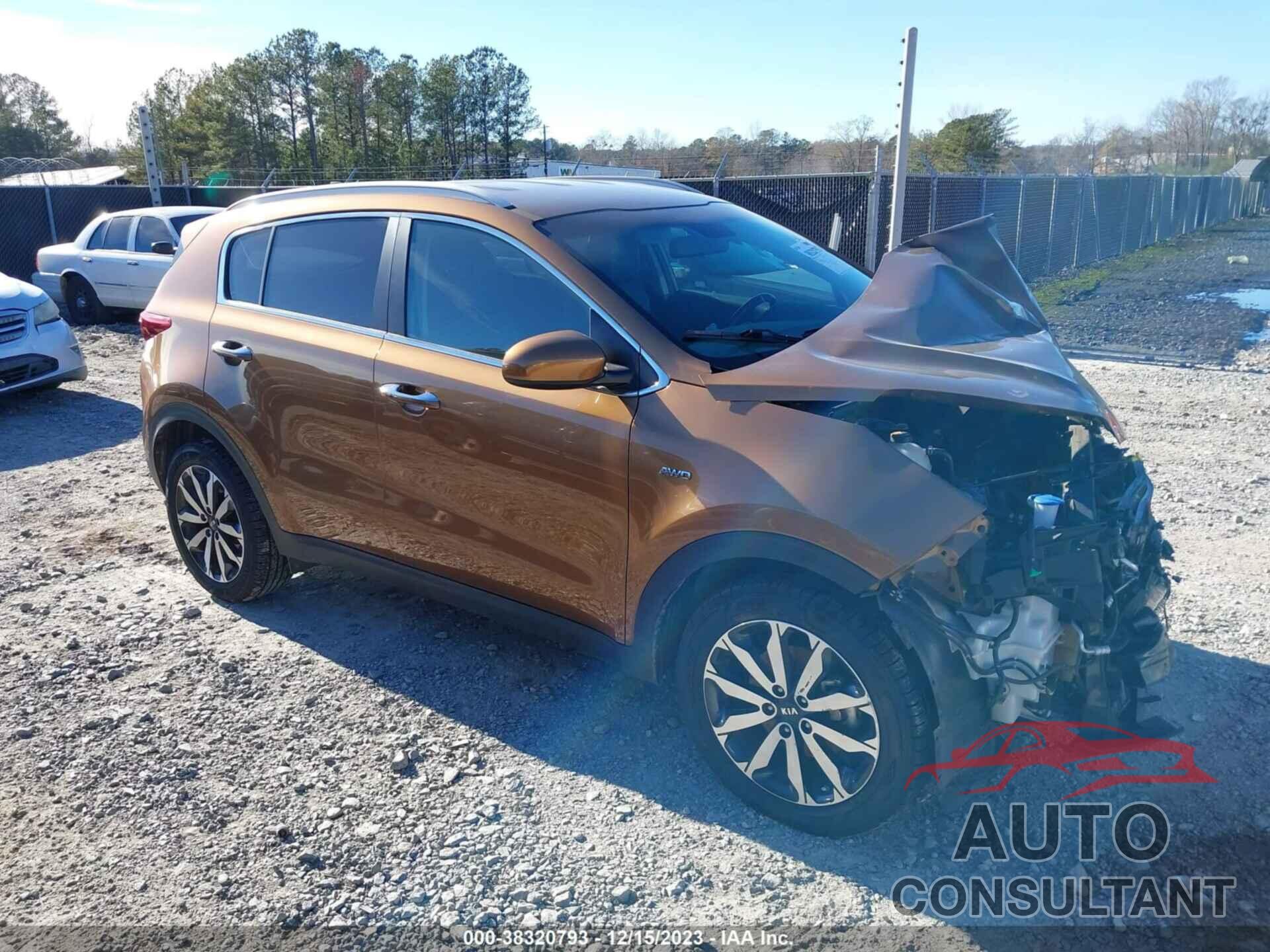 KIA SPORTAGE 2017 - KNDPNCAC5H7094521