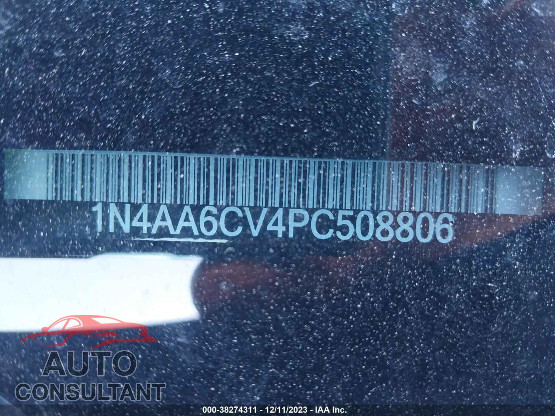 NISSAN MAXIMA 2023 - 1N4AA6CV4PC508806