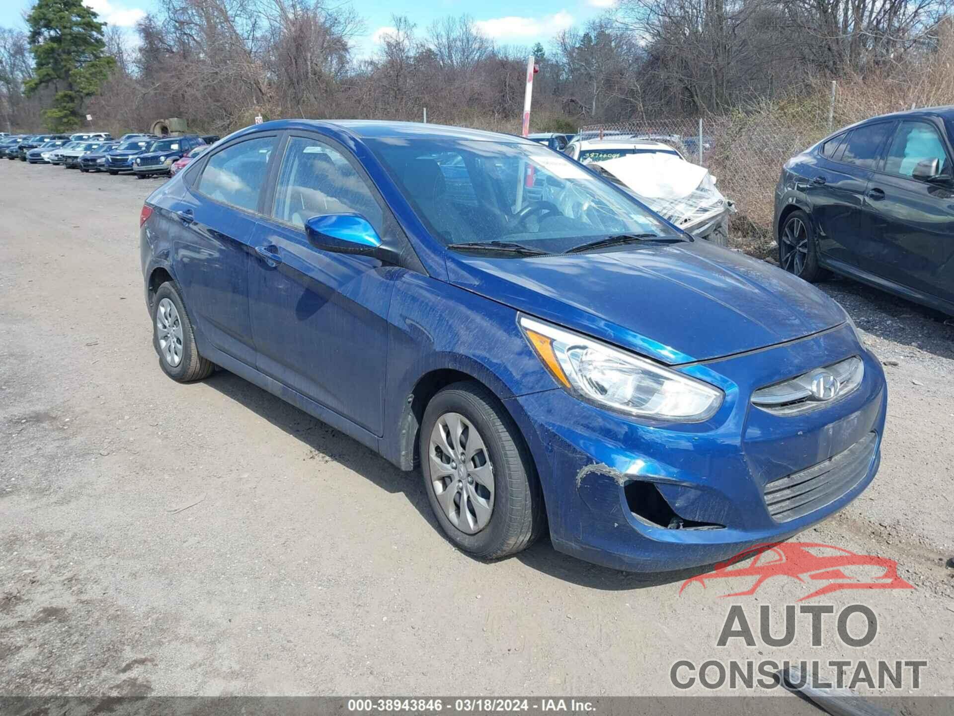 HYUNDAI ACCENT 2016 - KMHCT4AE7GU109429