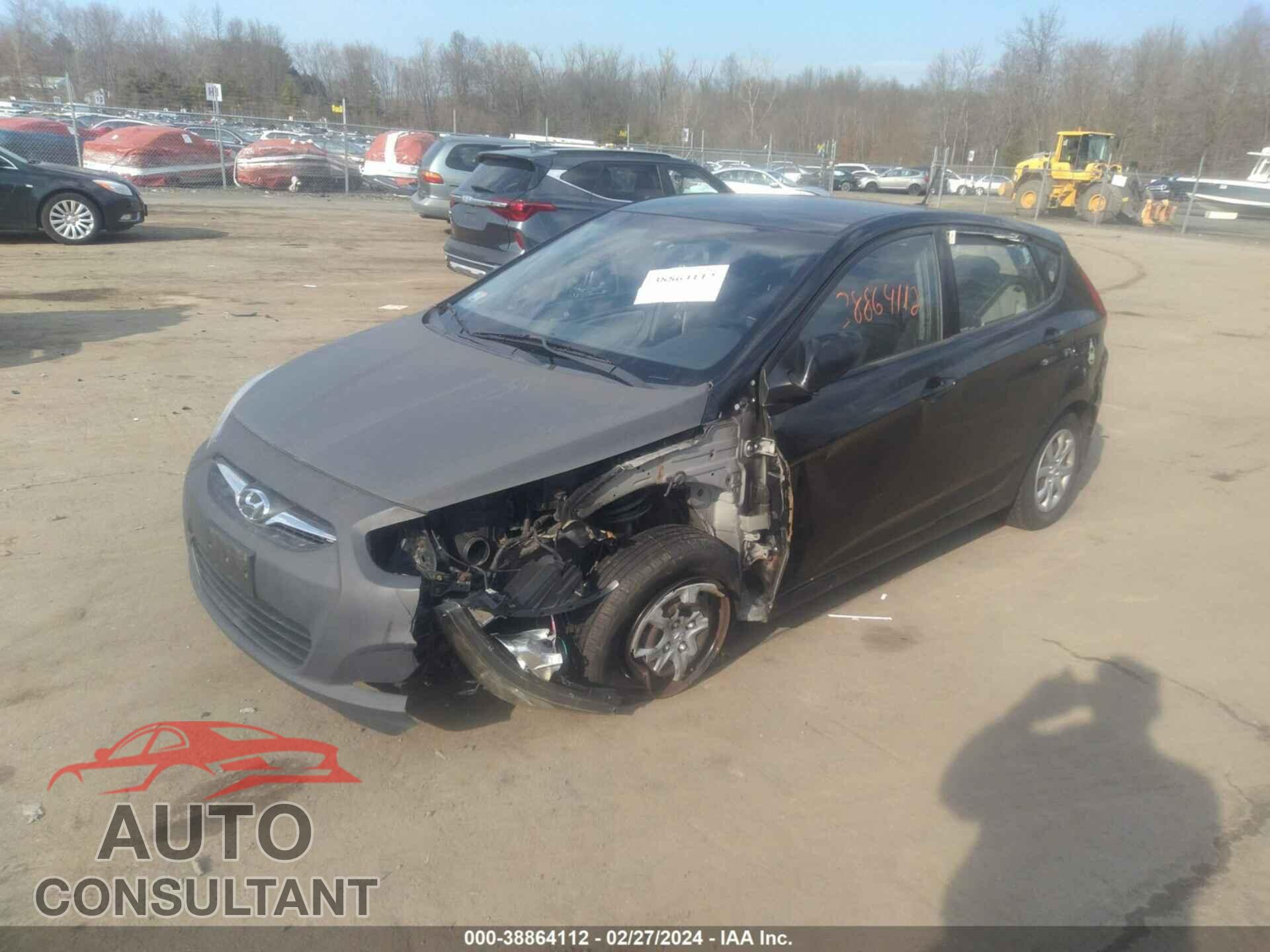 HYUNDAI ACCENT 2012 - KMHCT5AE1CU047395
