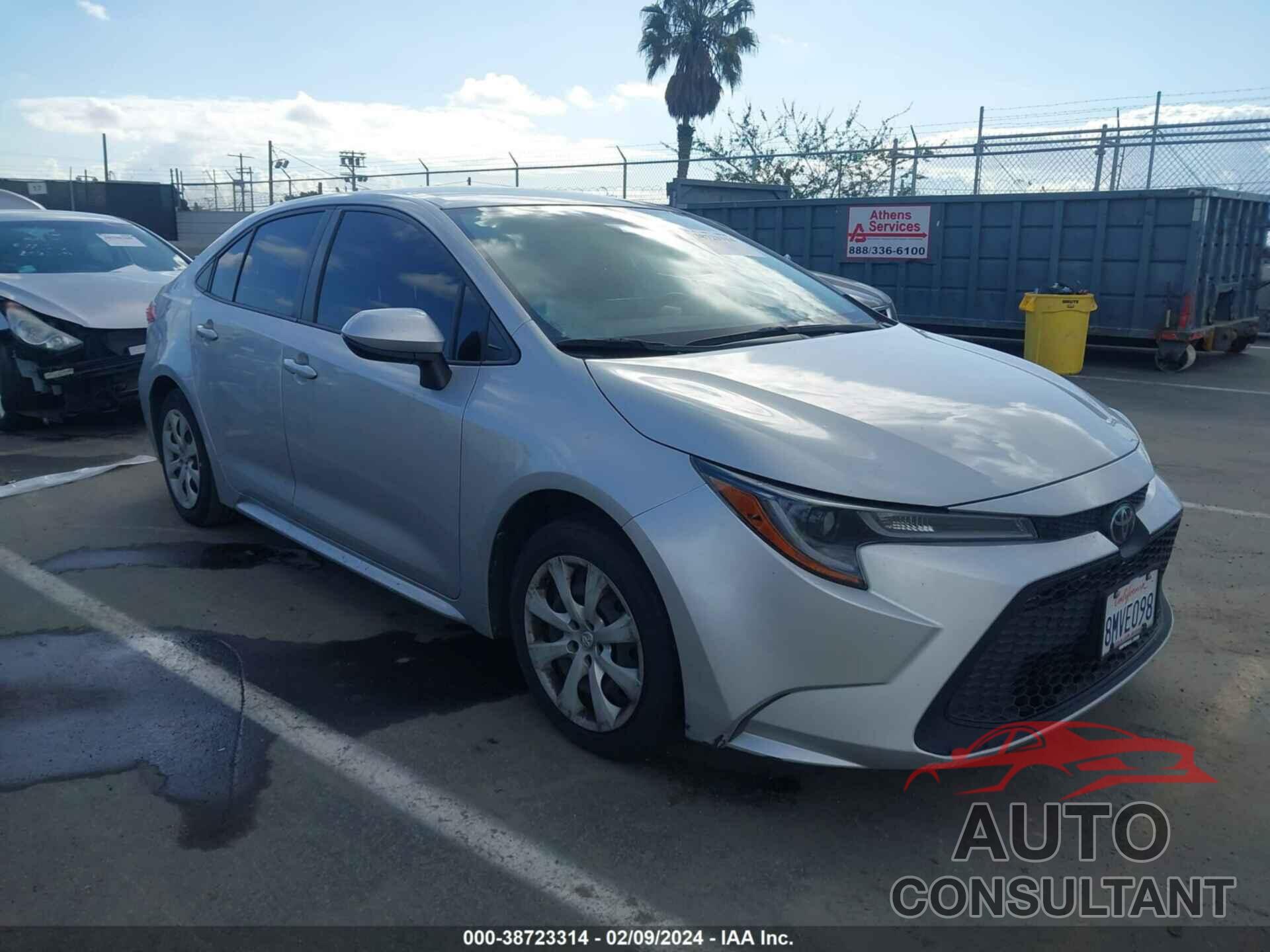 TOYOTA COROLLA 2020 - JTDEPRAE4LJ075265