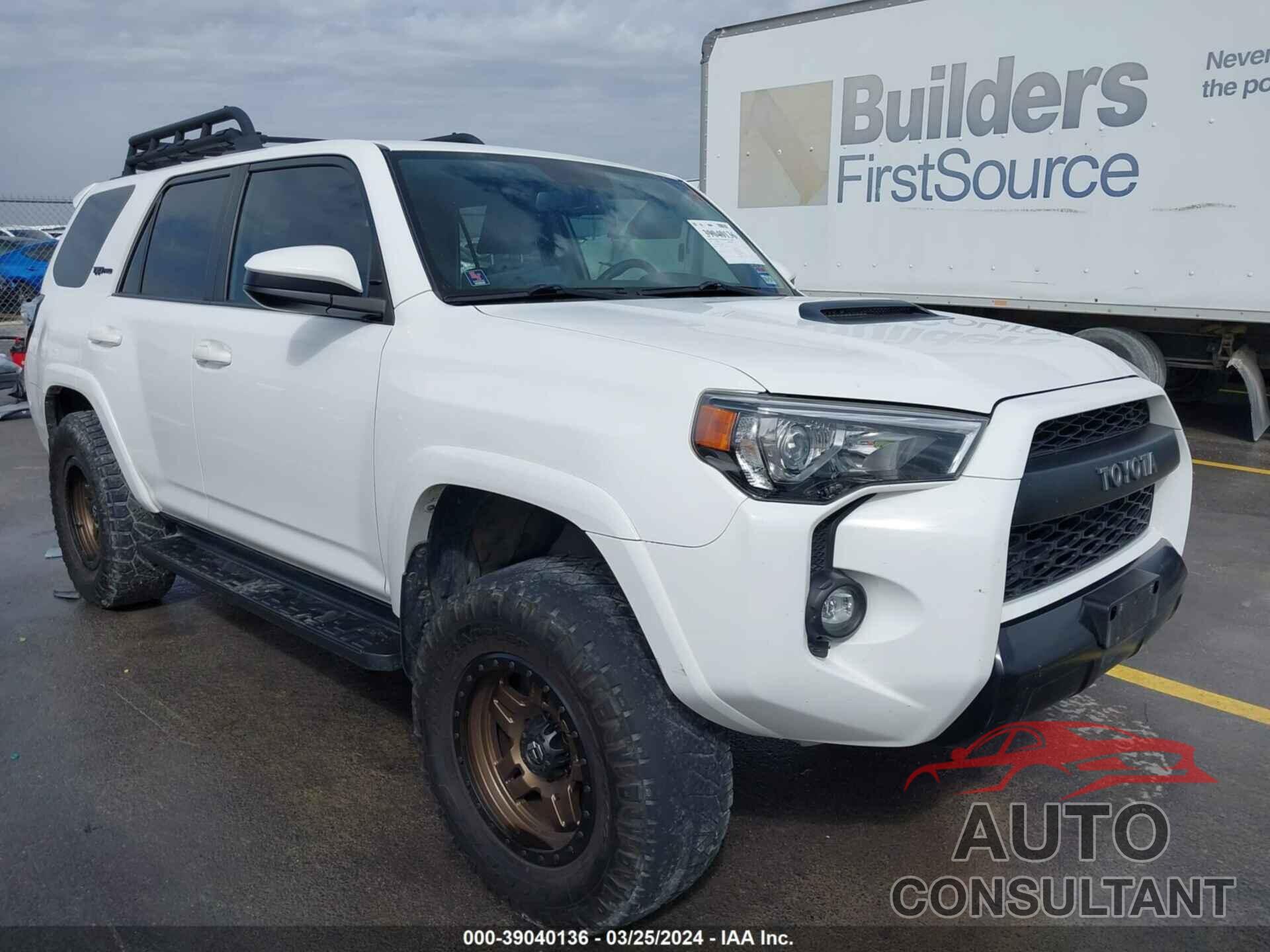 TOYOTA 4RUNNER 2019 - JTEBU5JR7K5712028