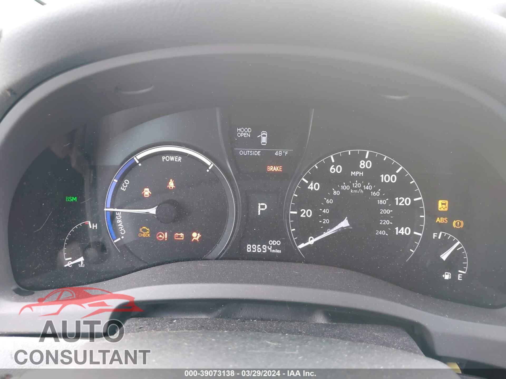 LEXUS RX 450H 2013 - JTJBC1BA3D2060826