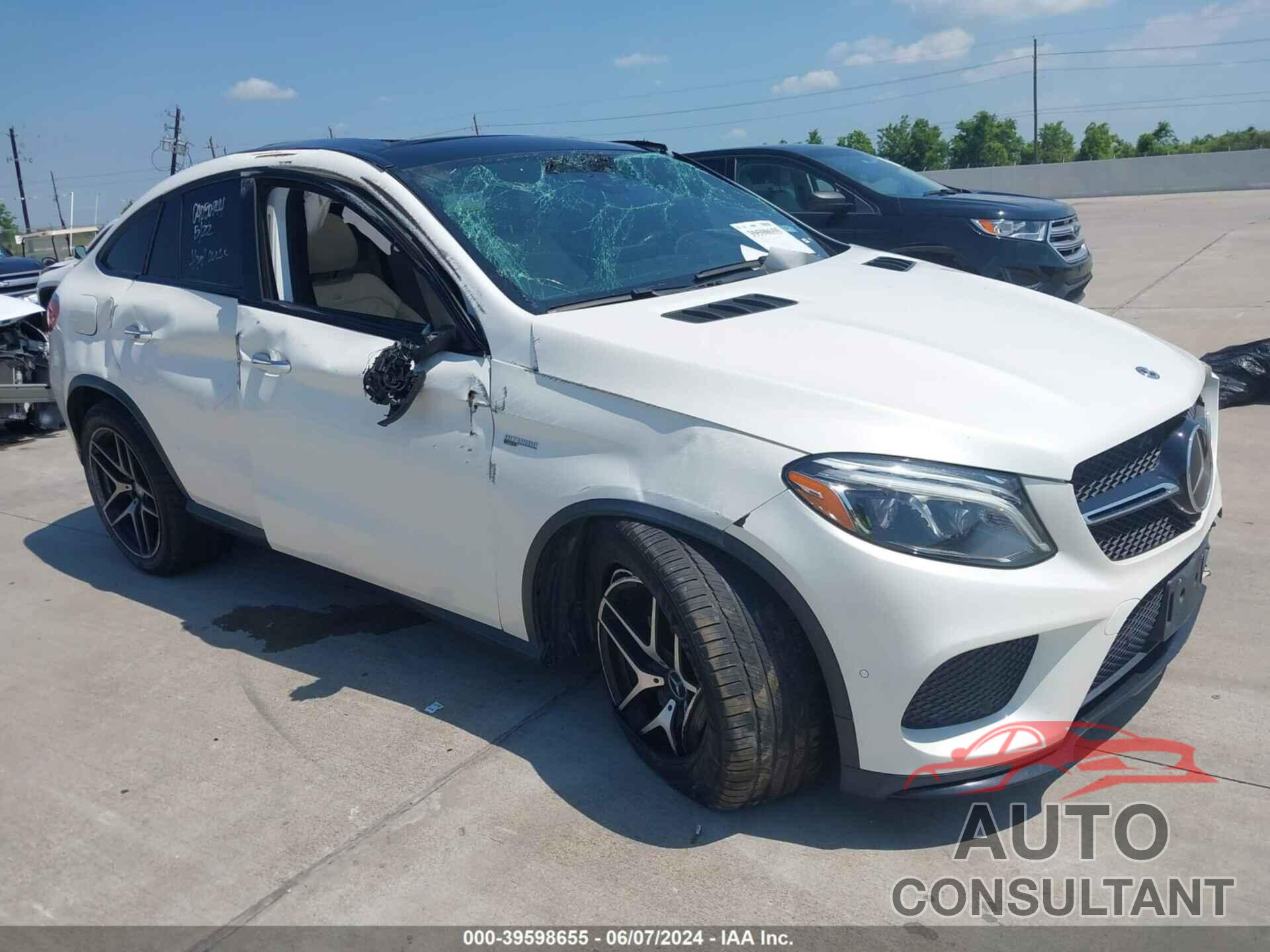 MERCEDES-BENZ AMG GLE 43 COUPE 2019 - 4JGED6EB3KA144187