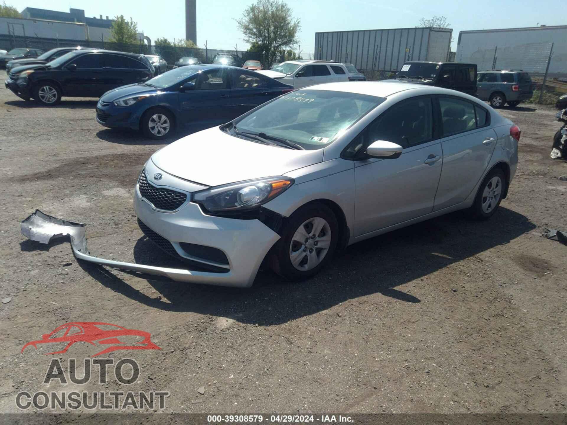 KIA FORTE 2016 - KNAFK4A67G5492003