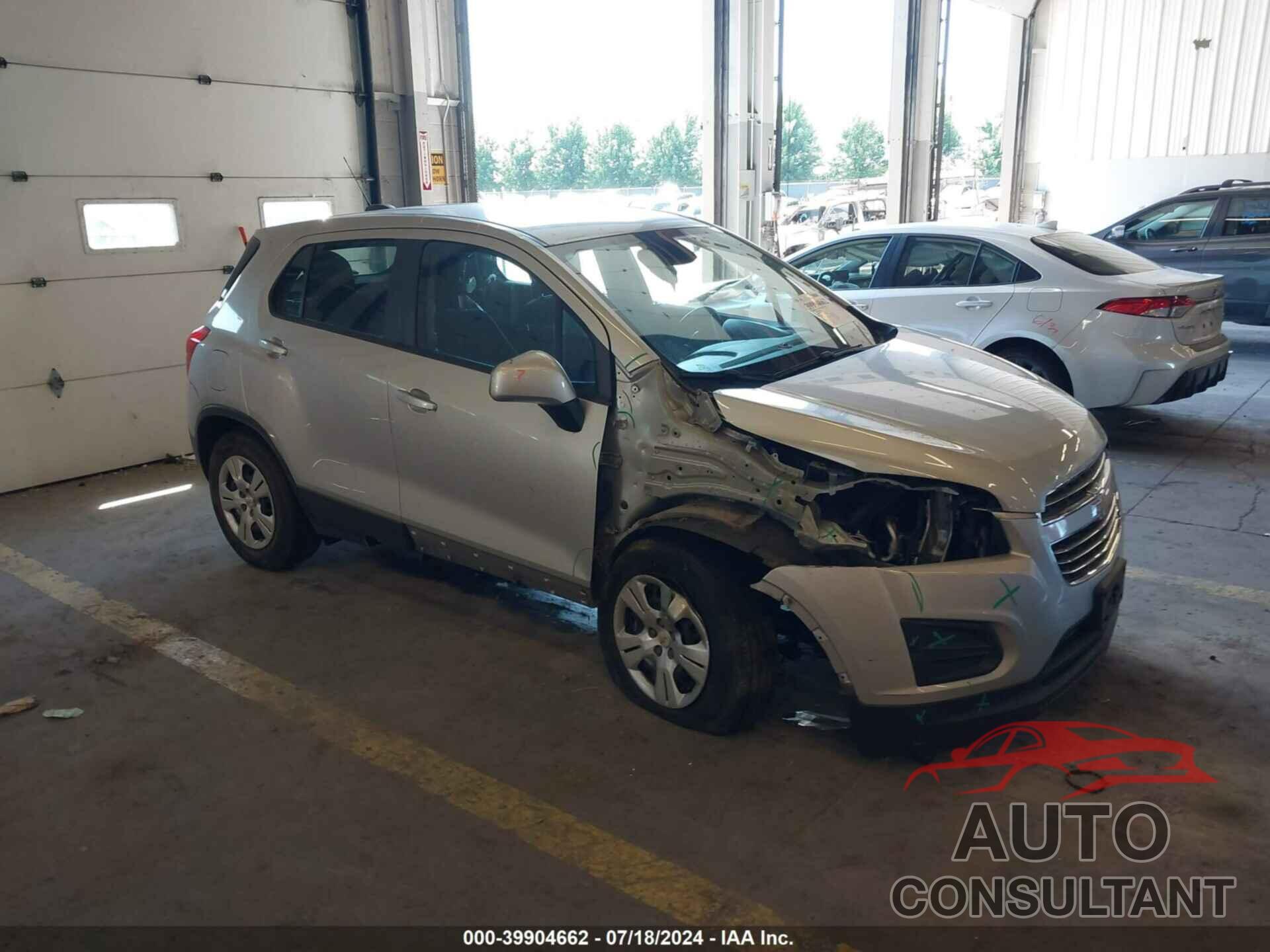 CHEVROLET TRAX 2016 - 3GNCJKSB9GL259188