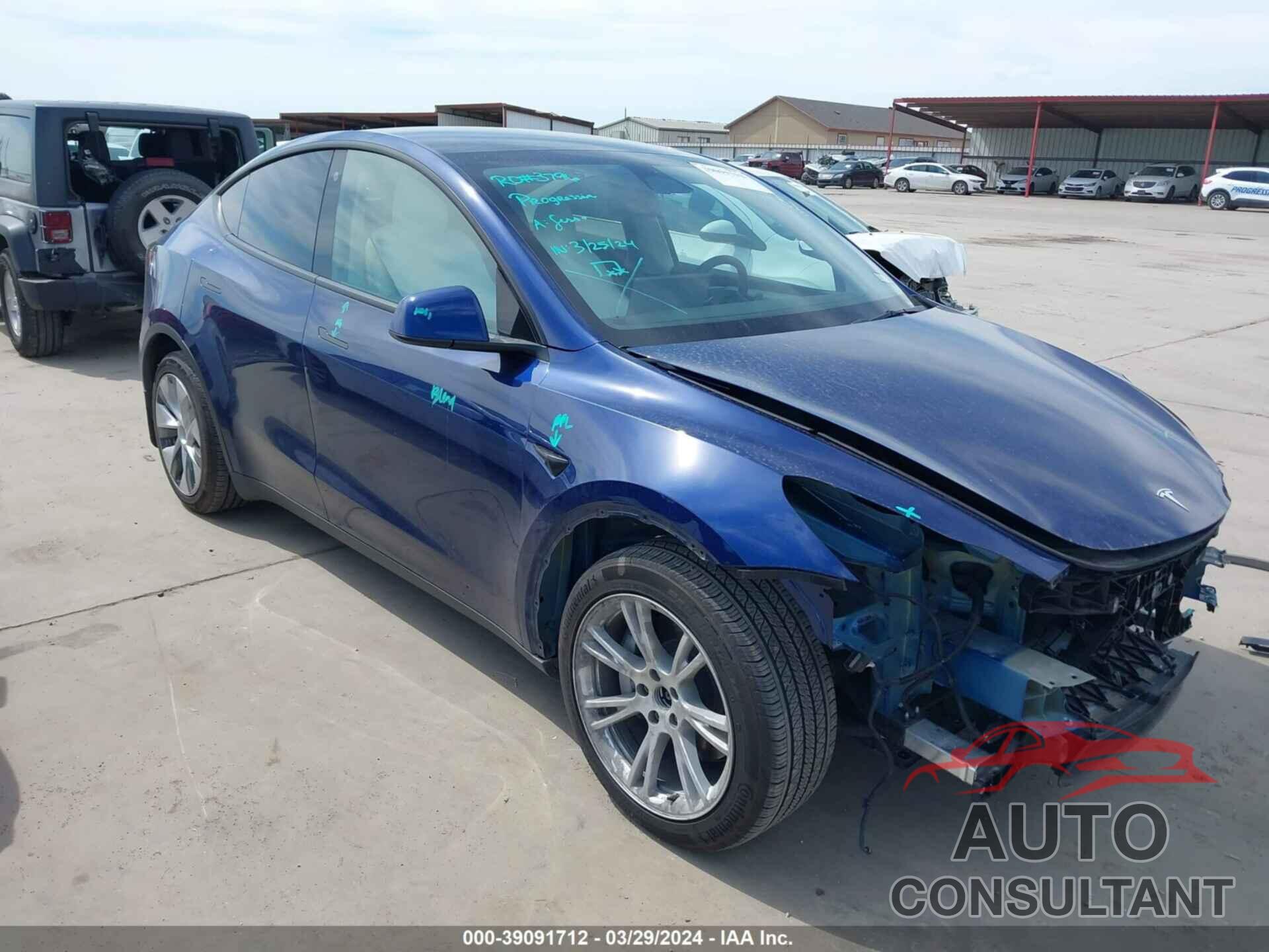 TESLA MODEL Y 2022 - 7SAYGAEE0NF570780