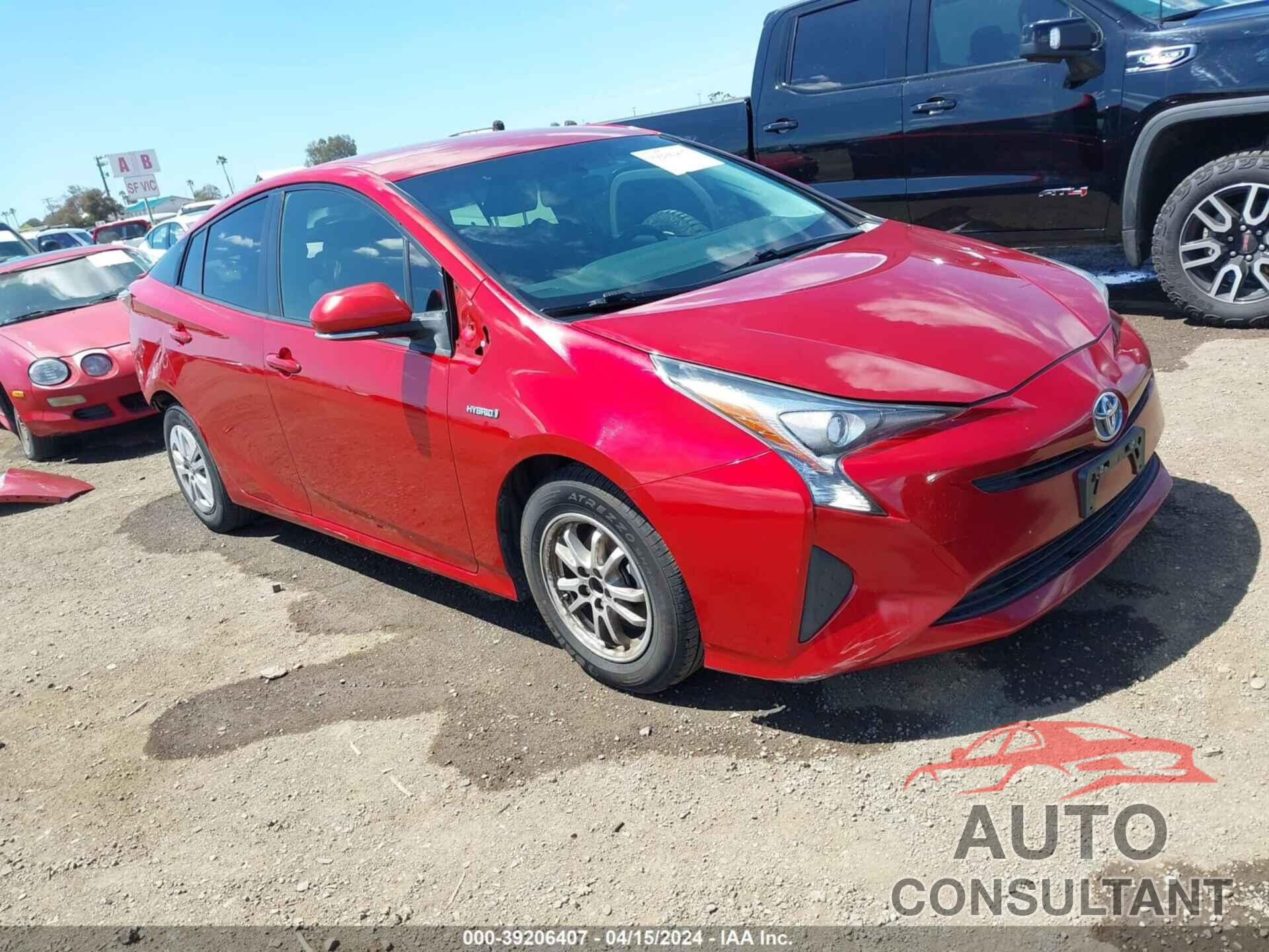 TOYOTA PRIUS 2016 - JTDKBRFU2G3532053