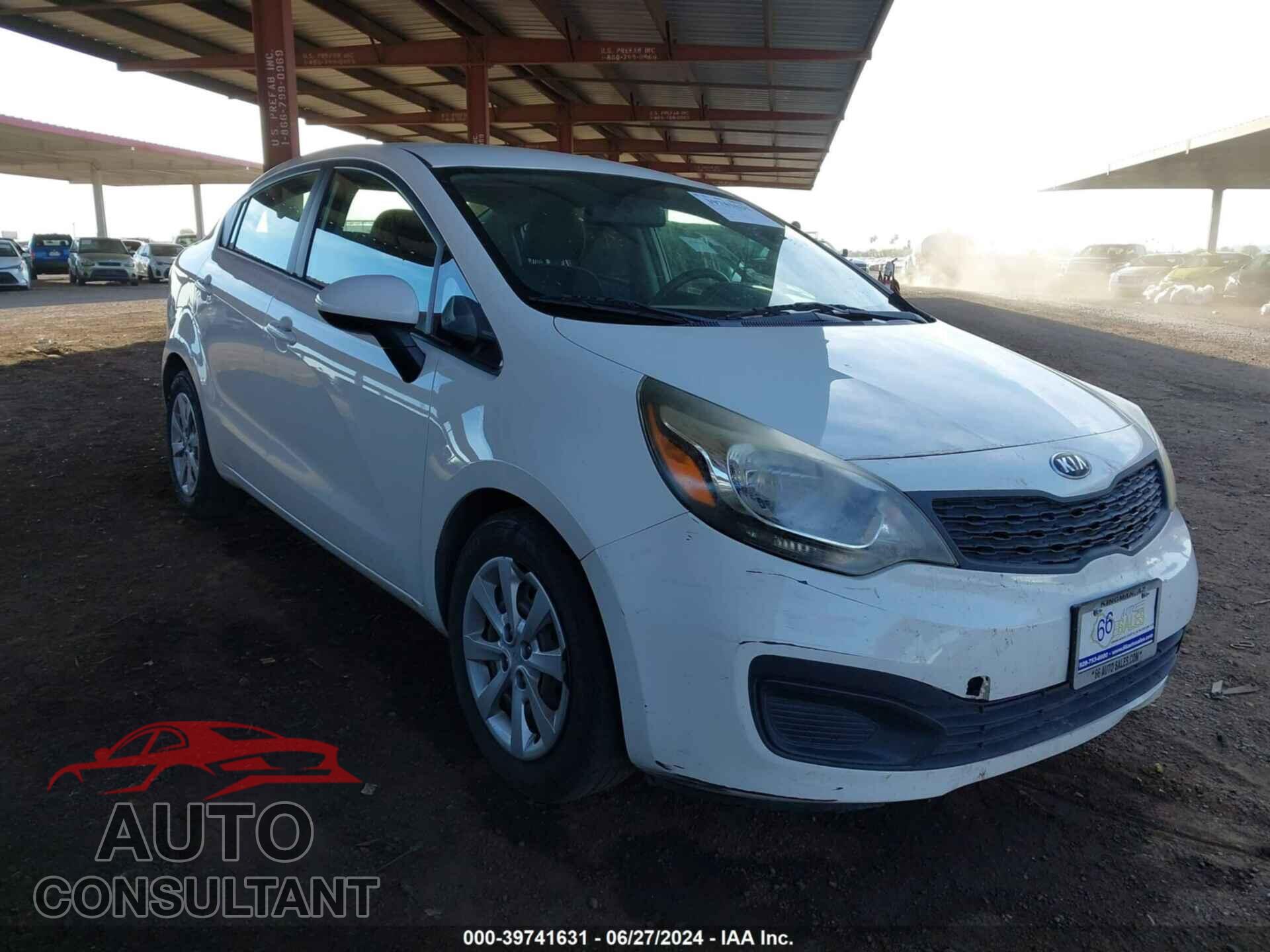 KIA RIO 2013 - KNADM4A36D6204632