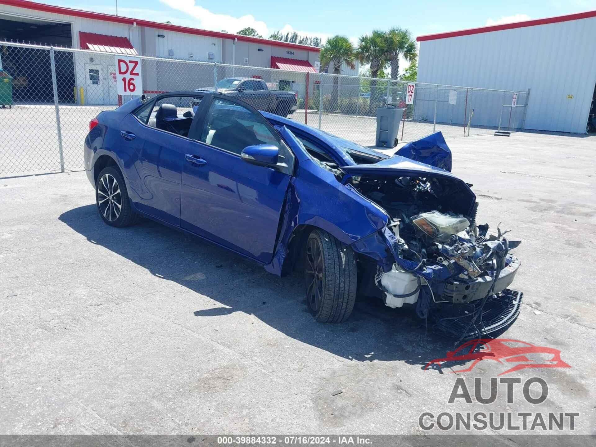 TOYOTA COROLLA 2017 - 2T1BURHE2HC793935