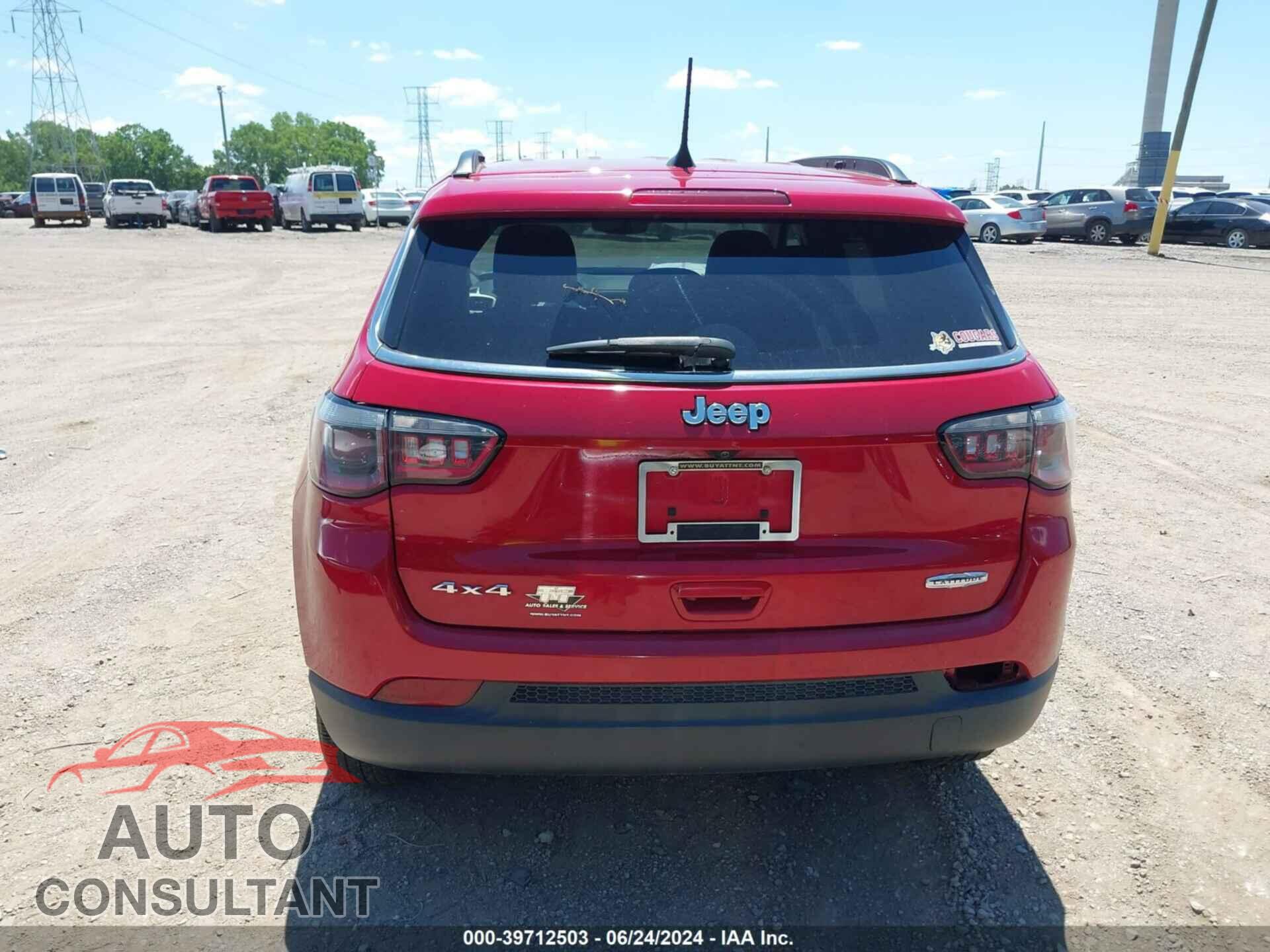JEEP NEW COMPASS 2017 - 3C4NJDBB7HT656736