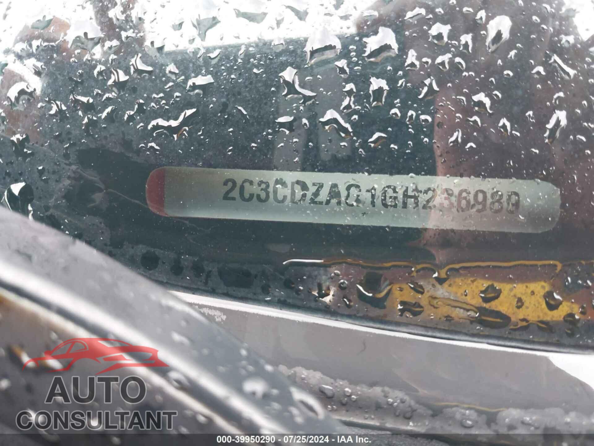 DODGE CHALLENGER 2016 - 2C3CDZAG1GH236989