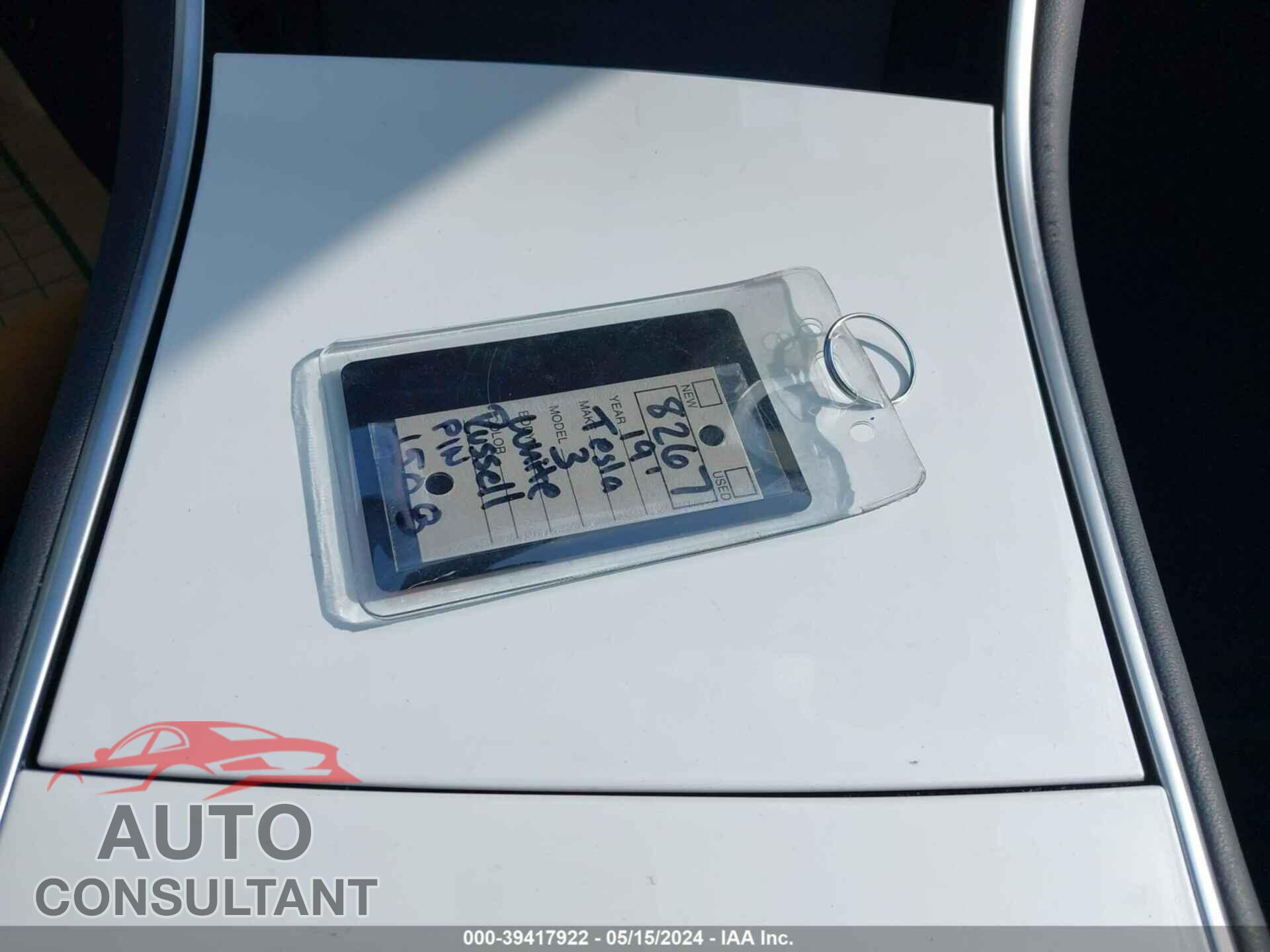 TESLA MODEL 3 2019 - 5YJ3E1EA4KF466640