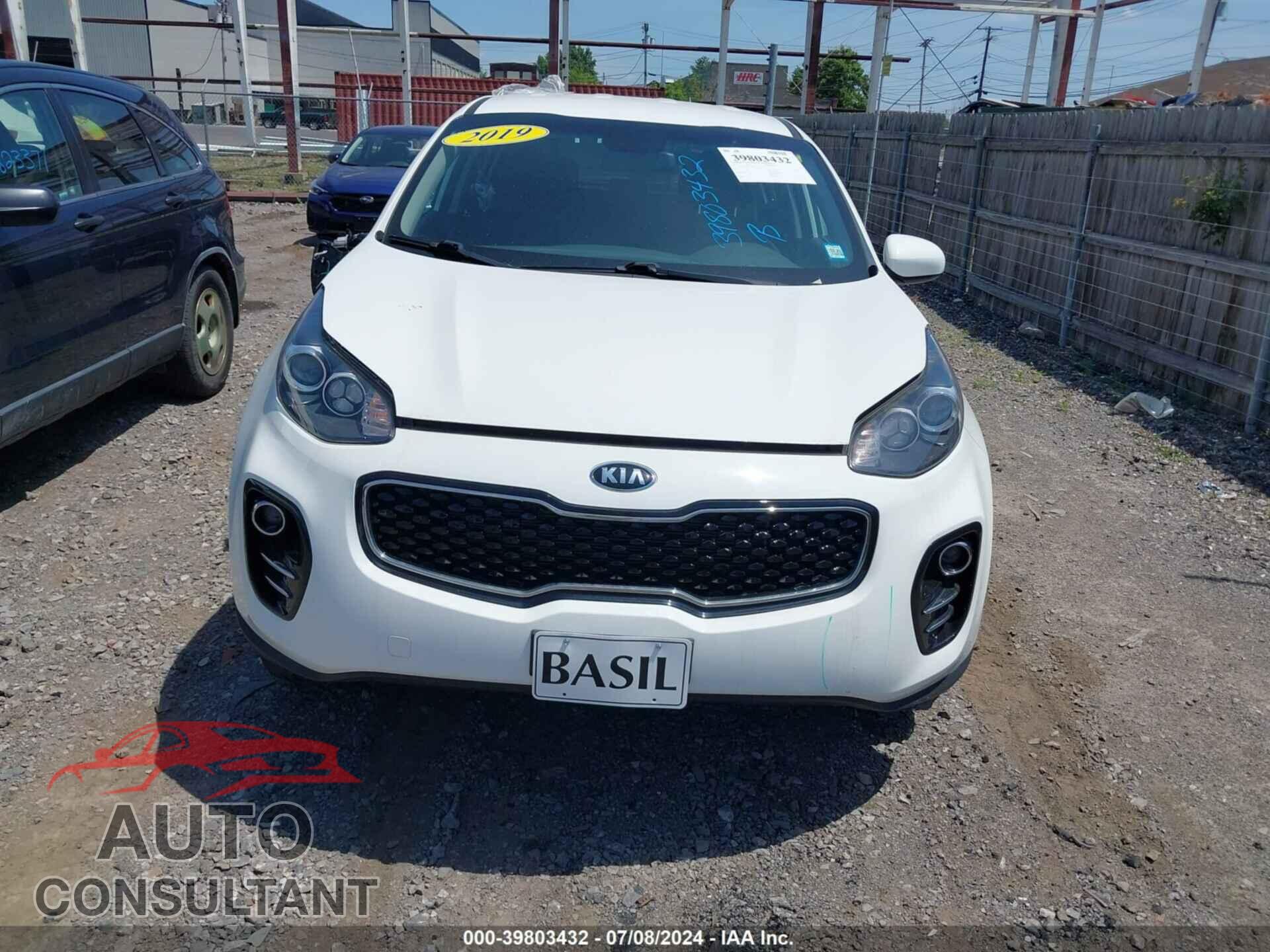 KIA SPORTAGE 2019 - KNDPMCAC9K7534802